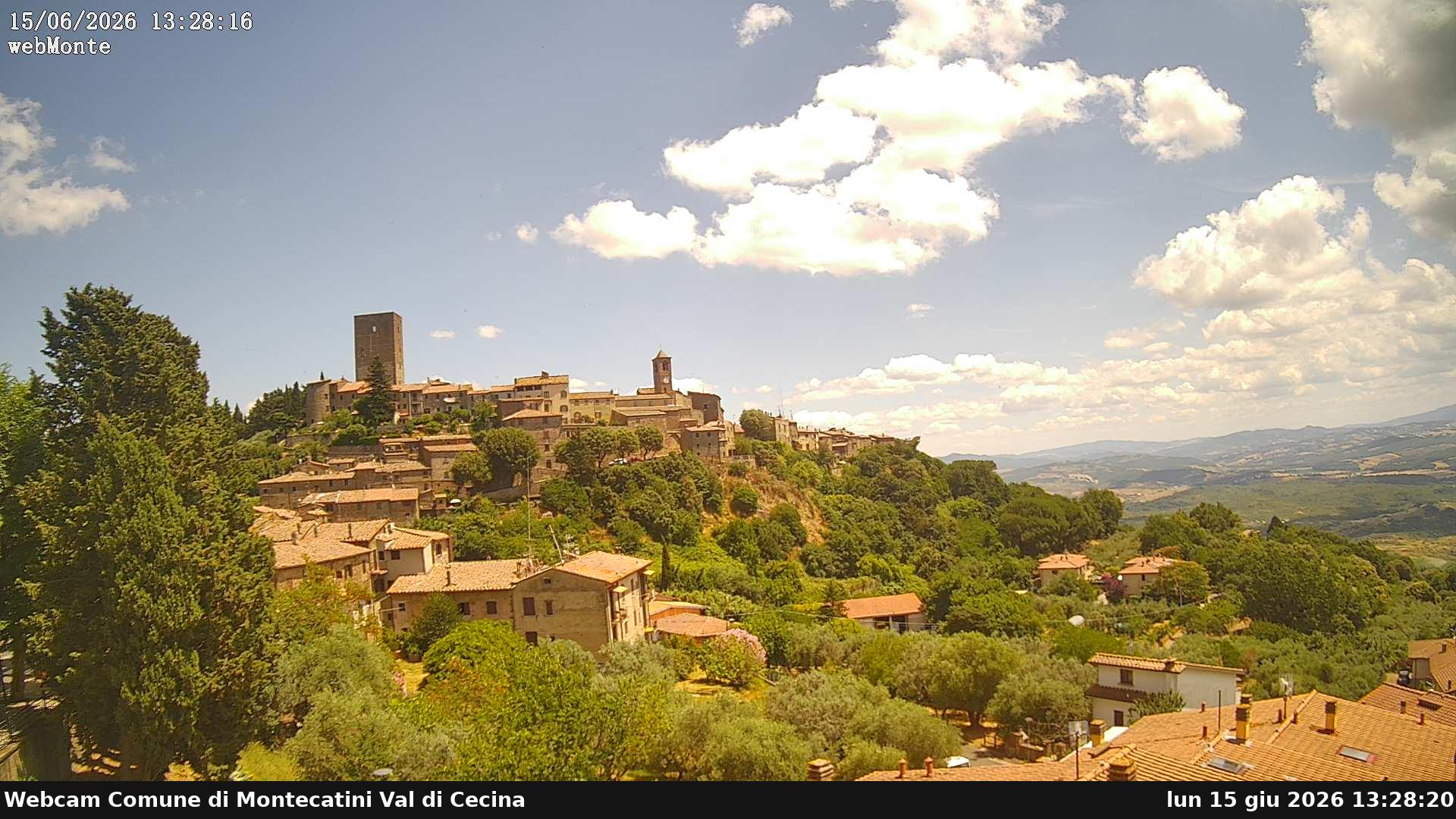 immagine della webcam nei dintorni di San Gimignano: webcam Montecatini Val di Cecina