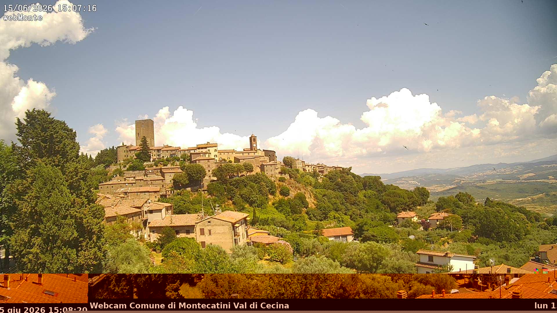 Preview delle webcam di Montecatini Val di Cecina