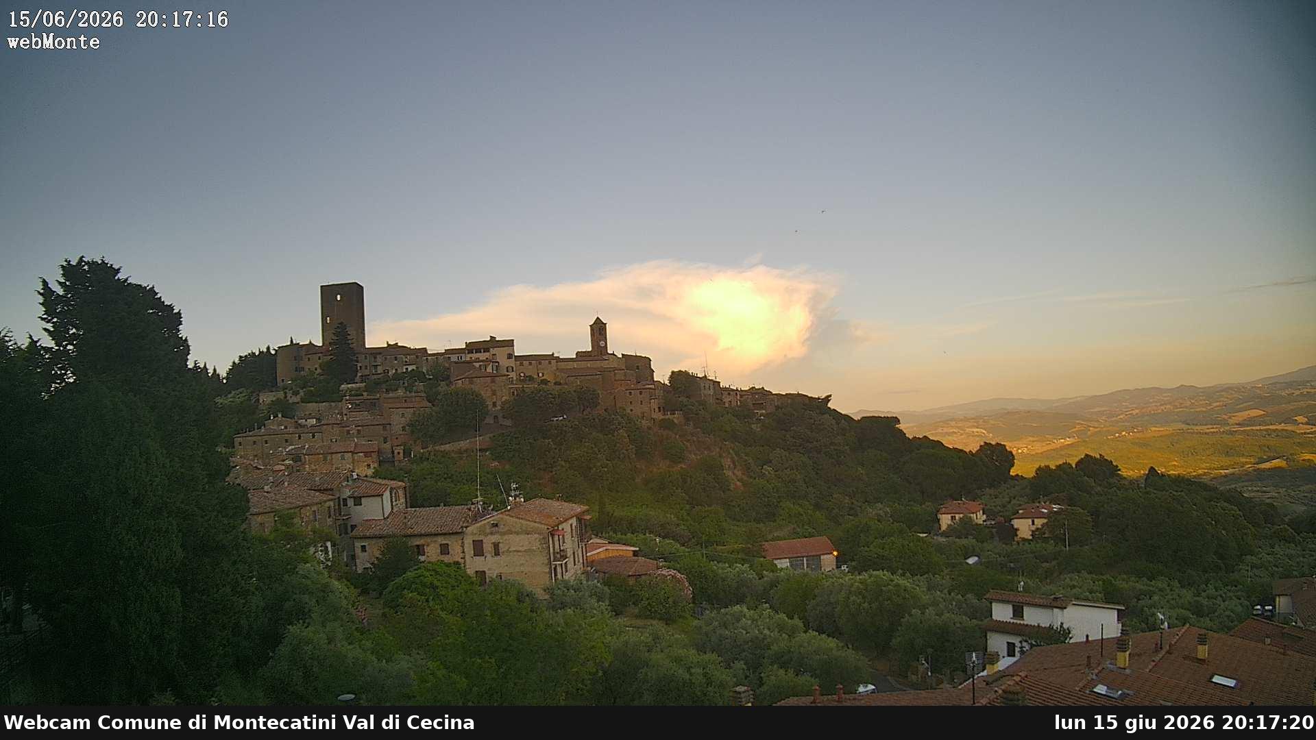 immagine della webcam nei dintorni di San Gimignano: webcam Montecatini Val di Cecina