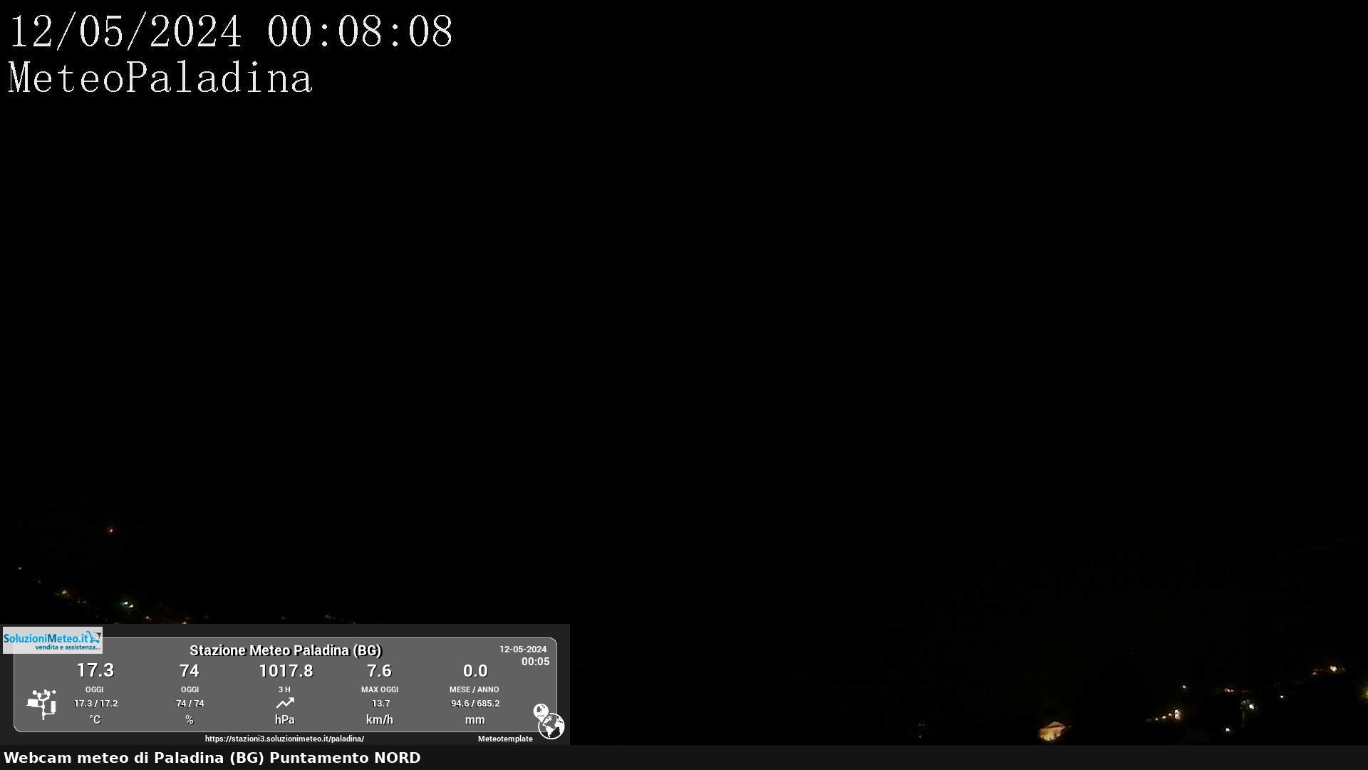 immagine della webcam nei dintorni di Almenno San Salvatore: webcam Paladina