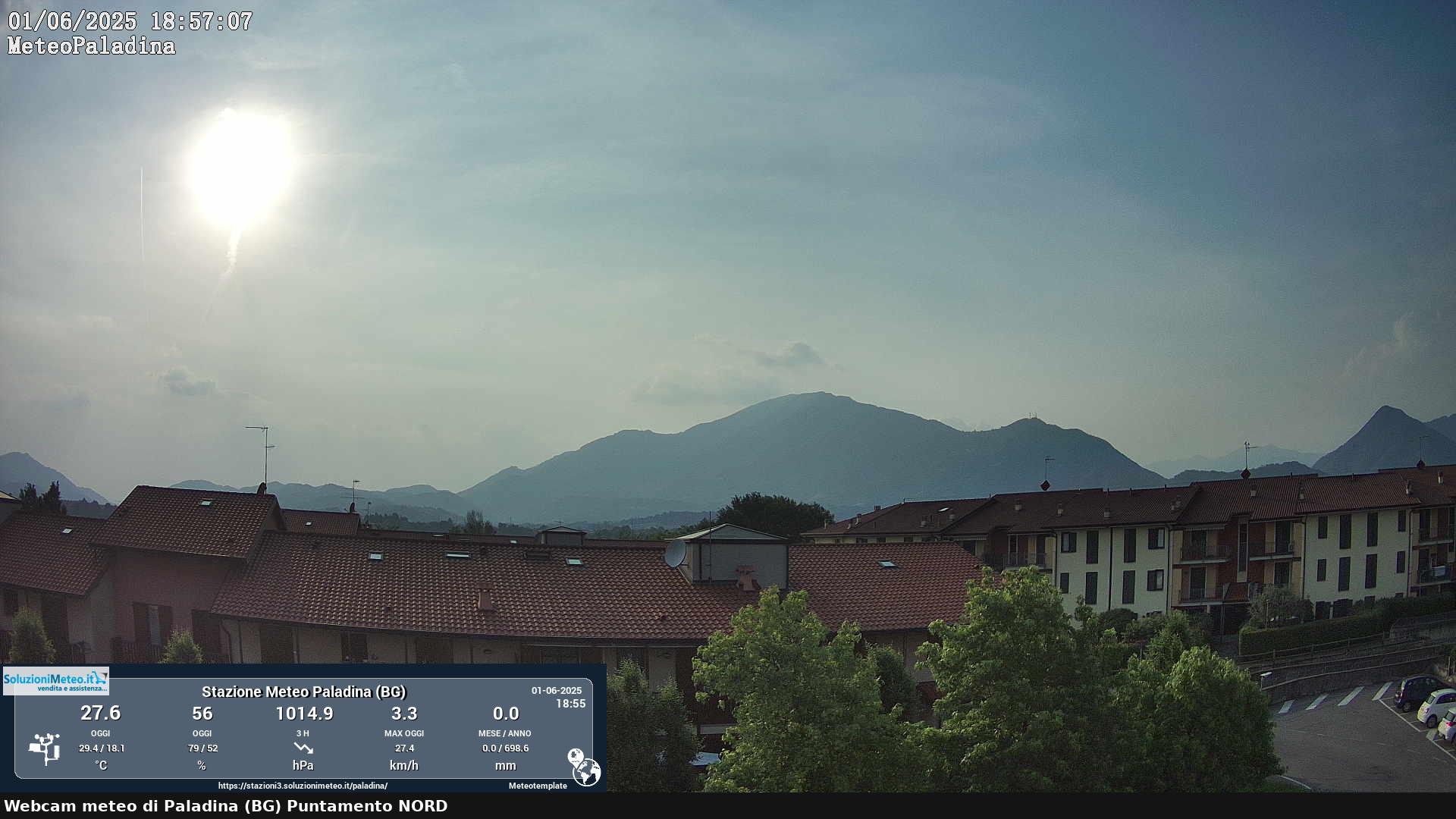 immagine della webcam nei dintorni di Osio Sotto: webcam Paladina