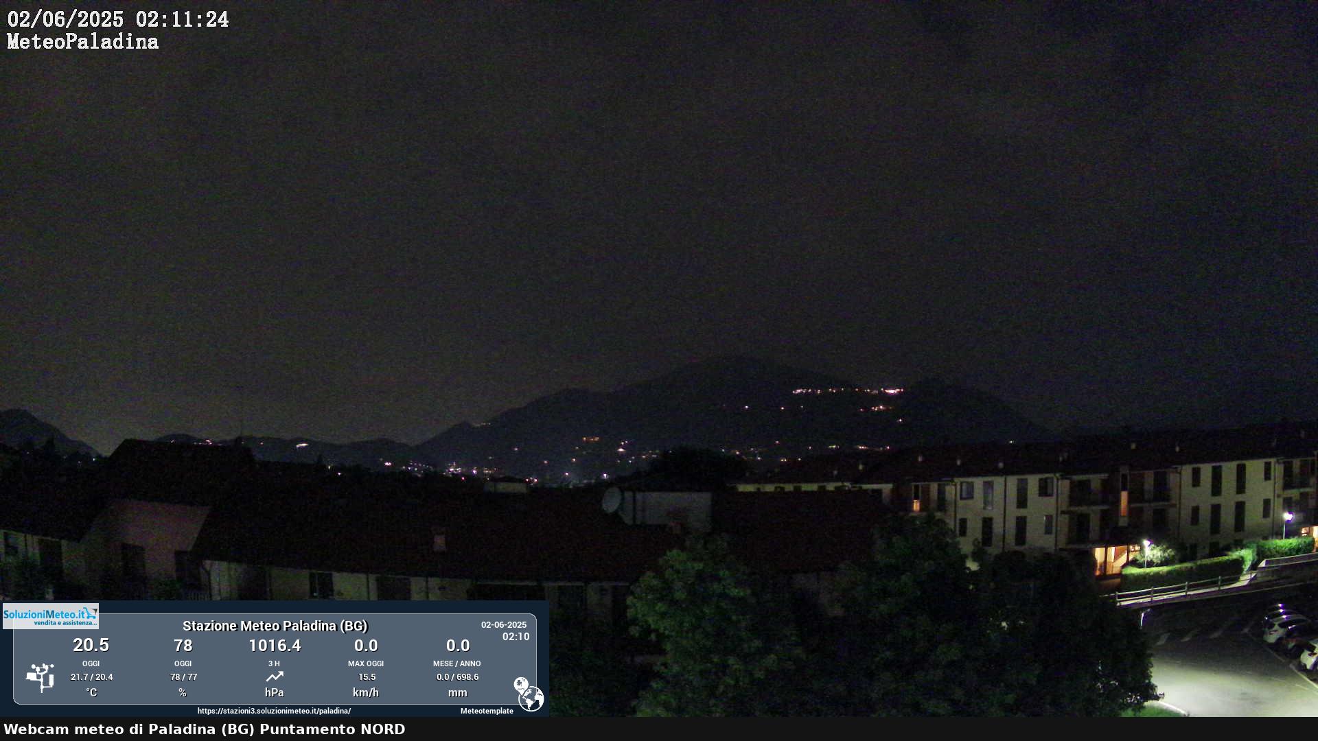immagine della webcam nei dintorni di San Giovanni Bianco: webcam Paladina