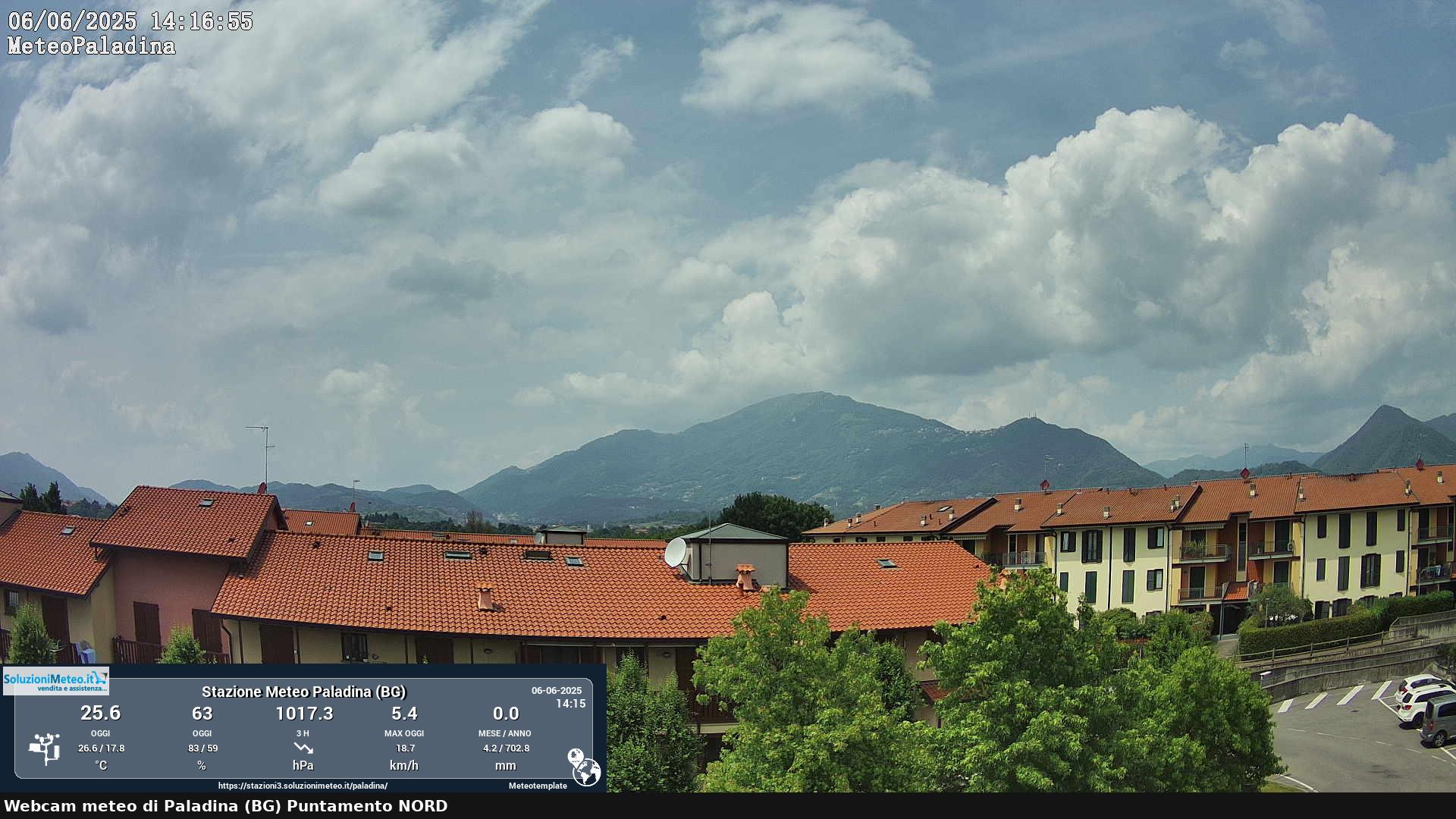 immagine della webcam nei dintorni di San Giovanni Bianco: webcam Paladina