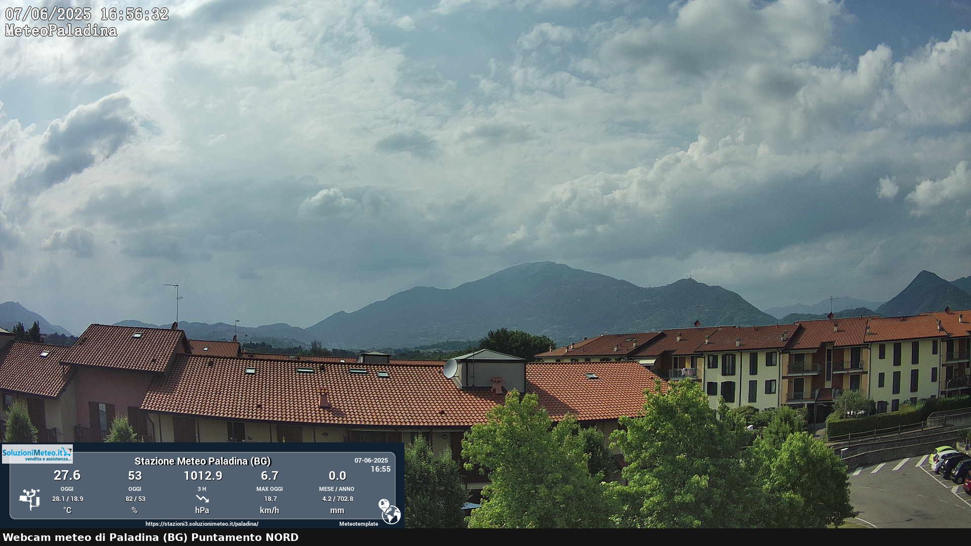immagine della webcam nei dintorni di Almenno San Bartolomeo: webcam Paladina