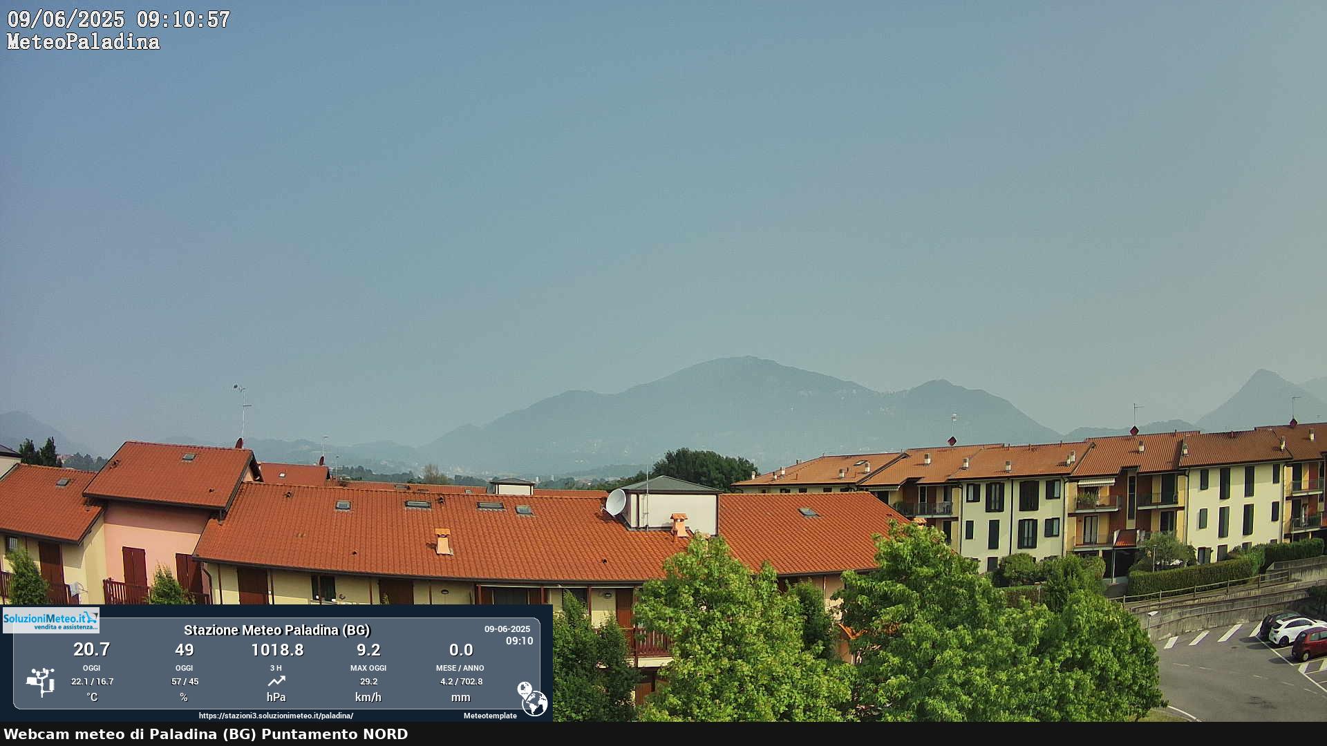 immagine della webcam nei dintorni di Bergamo: webcam Paladina