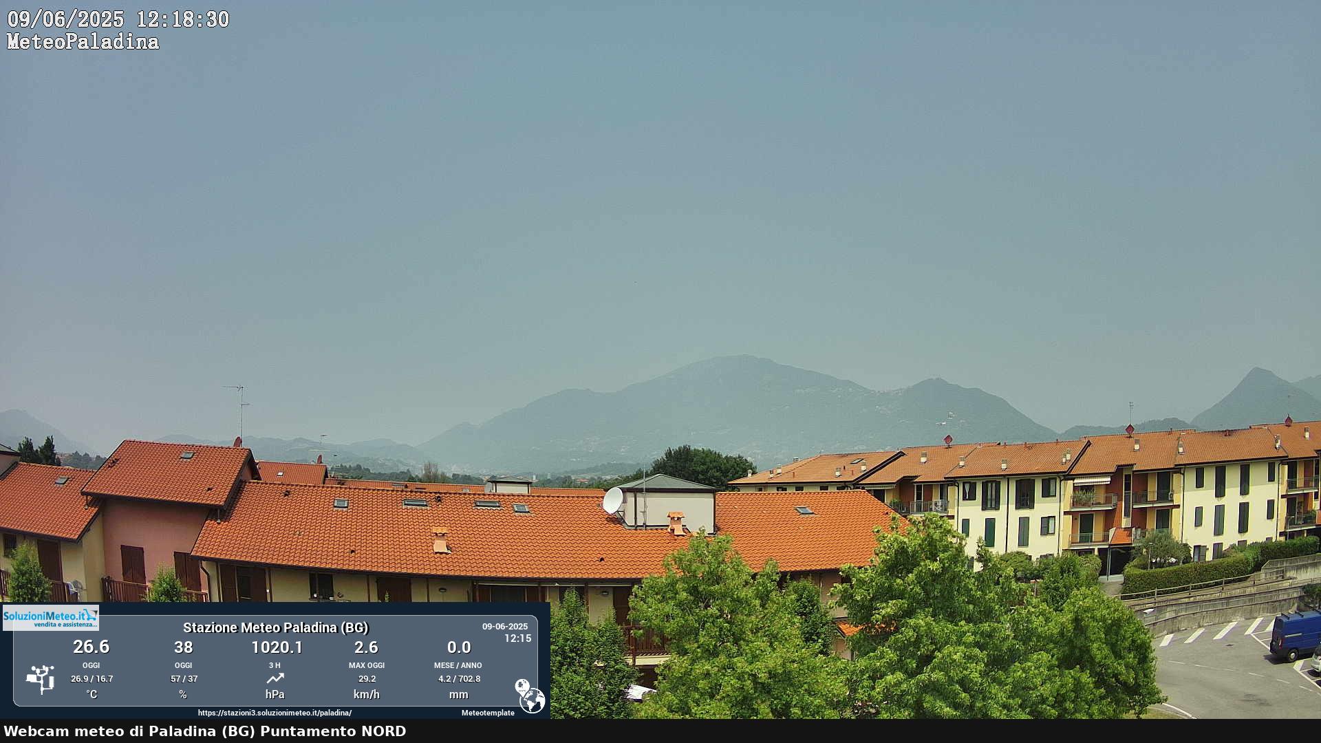 immagine della webcam nei dintorni di Cornate d'Adda: webcam Paladina