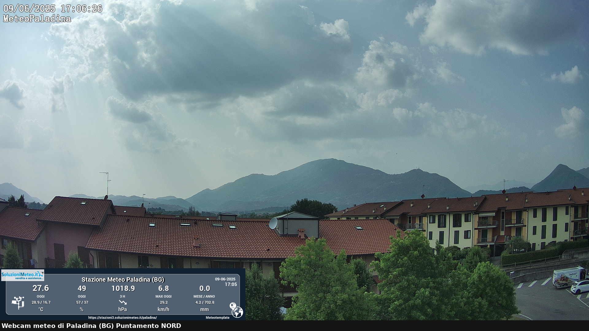 immagine della webcam nei dintorni di Almenno San Bartolomeo: webcam Paladina