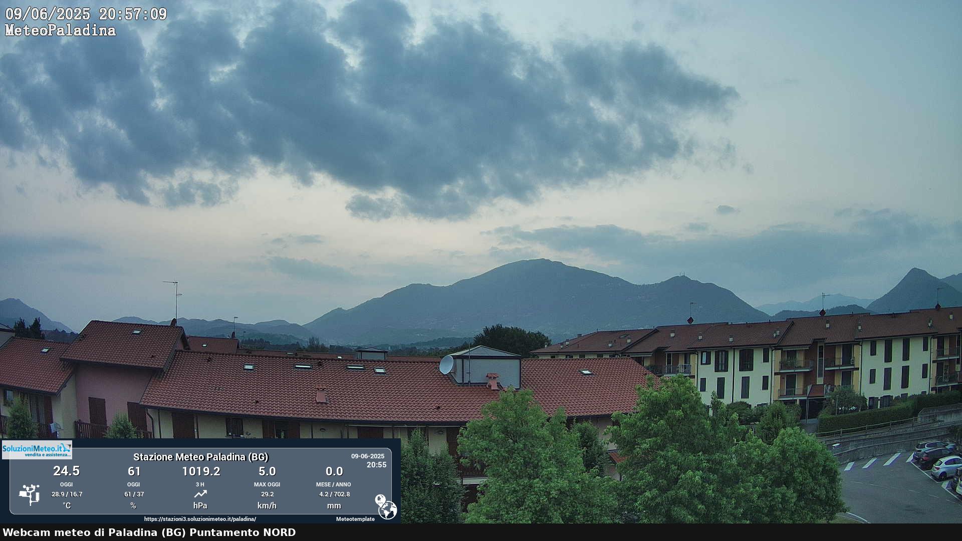 immagine della webcam nei dintorni di Albino: webcam Paladina