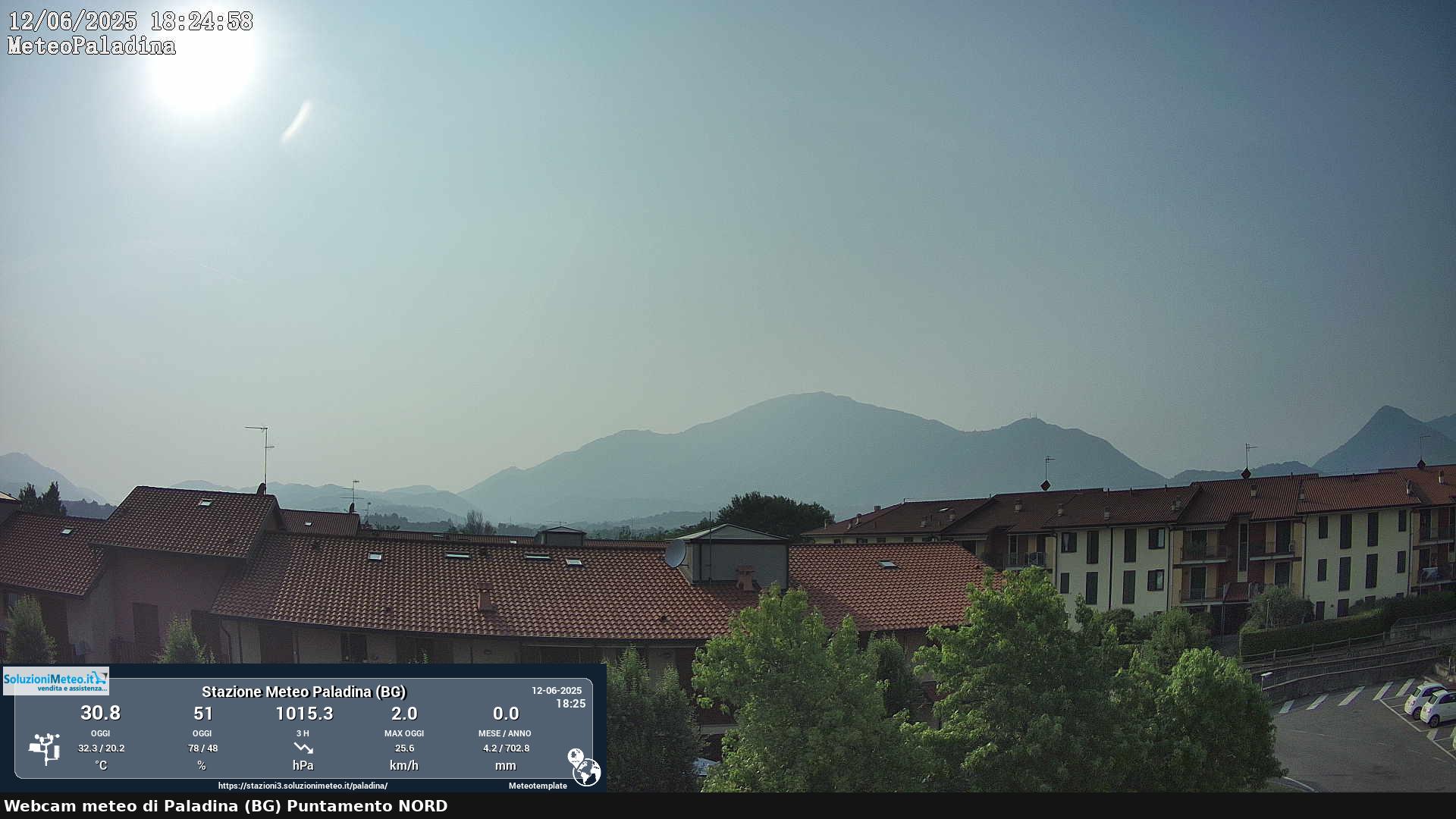 immagine della webcam nei dintorni di San Giovanni Bianco: webcam Paladina