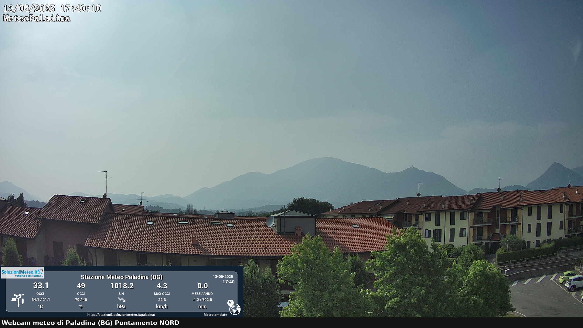 immagine della webcam nei dintorni di Albino: webcam Paladina