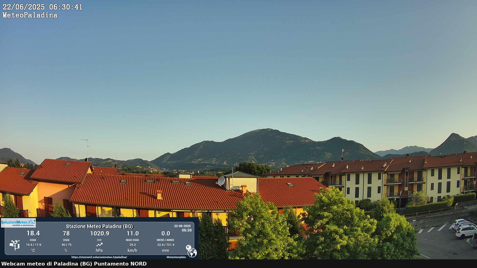 immagine della webcam nei dintorni di San Pellegrino Terme: webcam Paladina