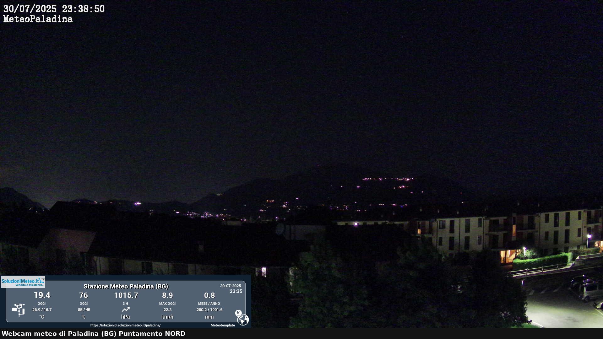 immagine della webcam nei dintorni di Bergamo: webcam Paladina