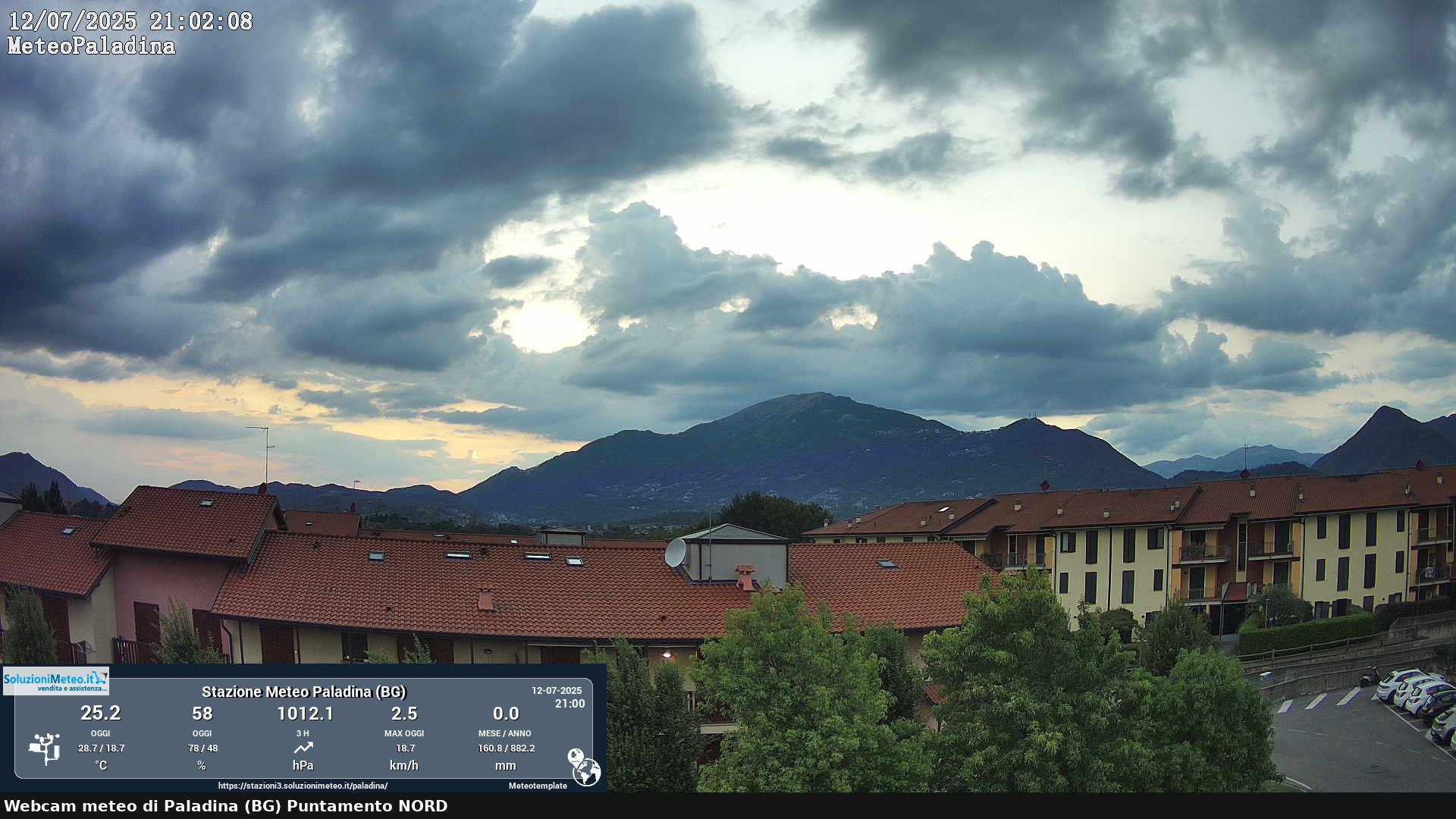 immagine della webcam nei dintorni di Bergamo: webcam Paladina