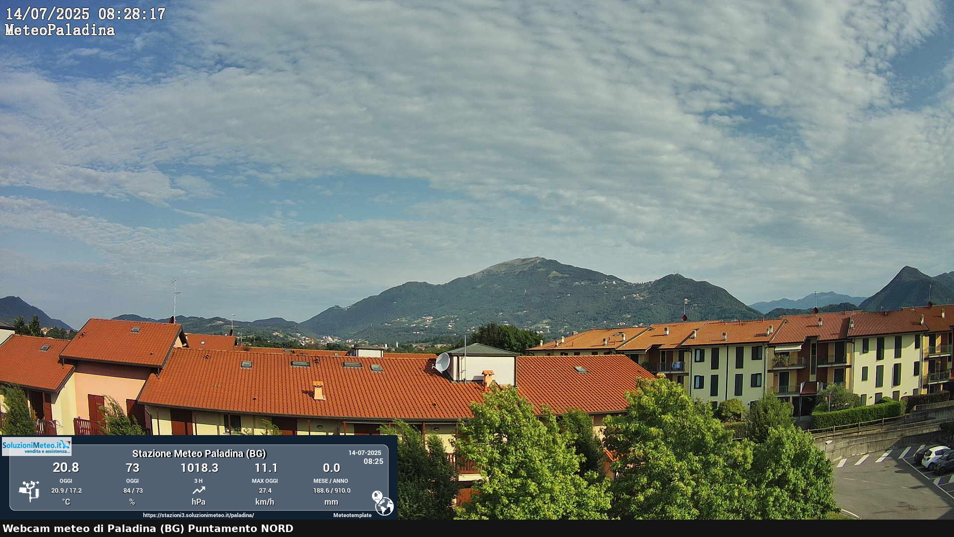 immagine della webcam nei dintorni di Cornate d'Adda: webcam Paladina