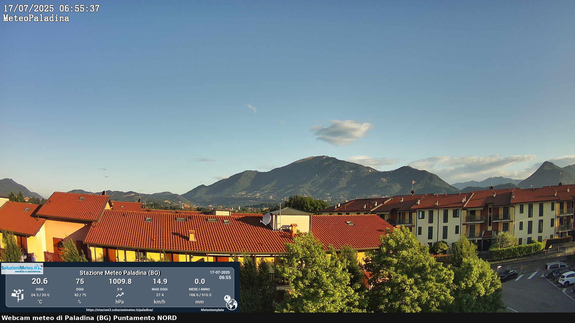 immagine della webcam nei dintorni di San Giovanni Bianco: webcam Paladina