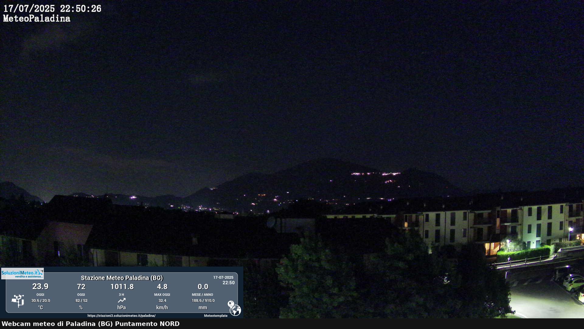 immagine della webcam nei dintorni di Zogno: webcam Paladina