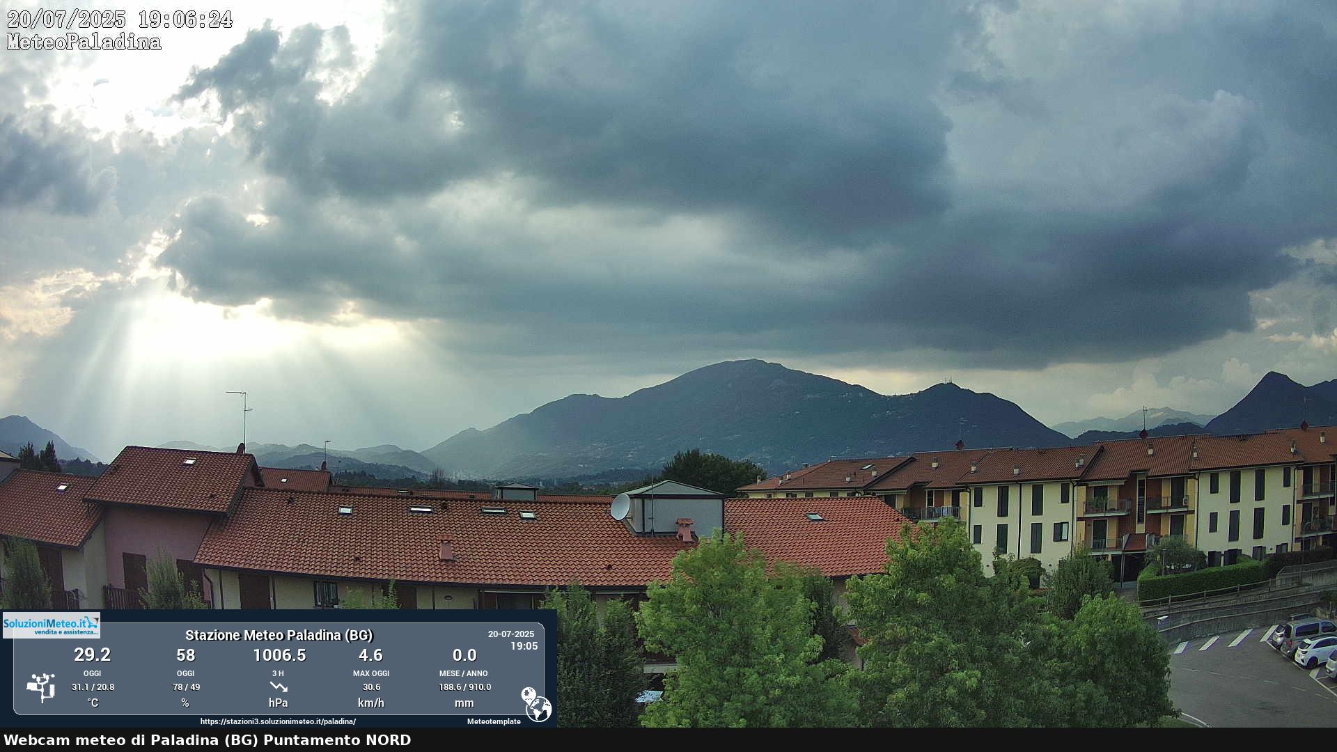 immagine della webcam nei dintorni di Almenno San Salvatore: webcam Paladina