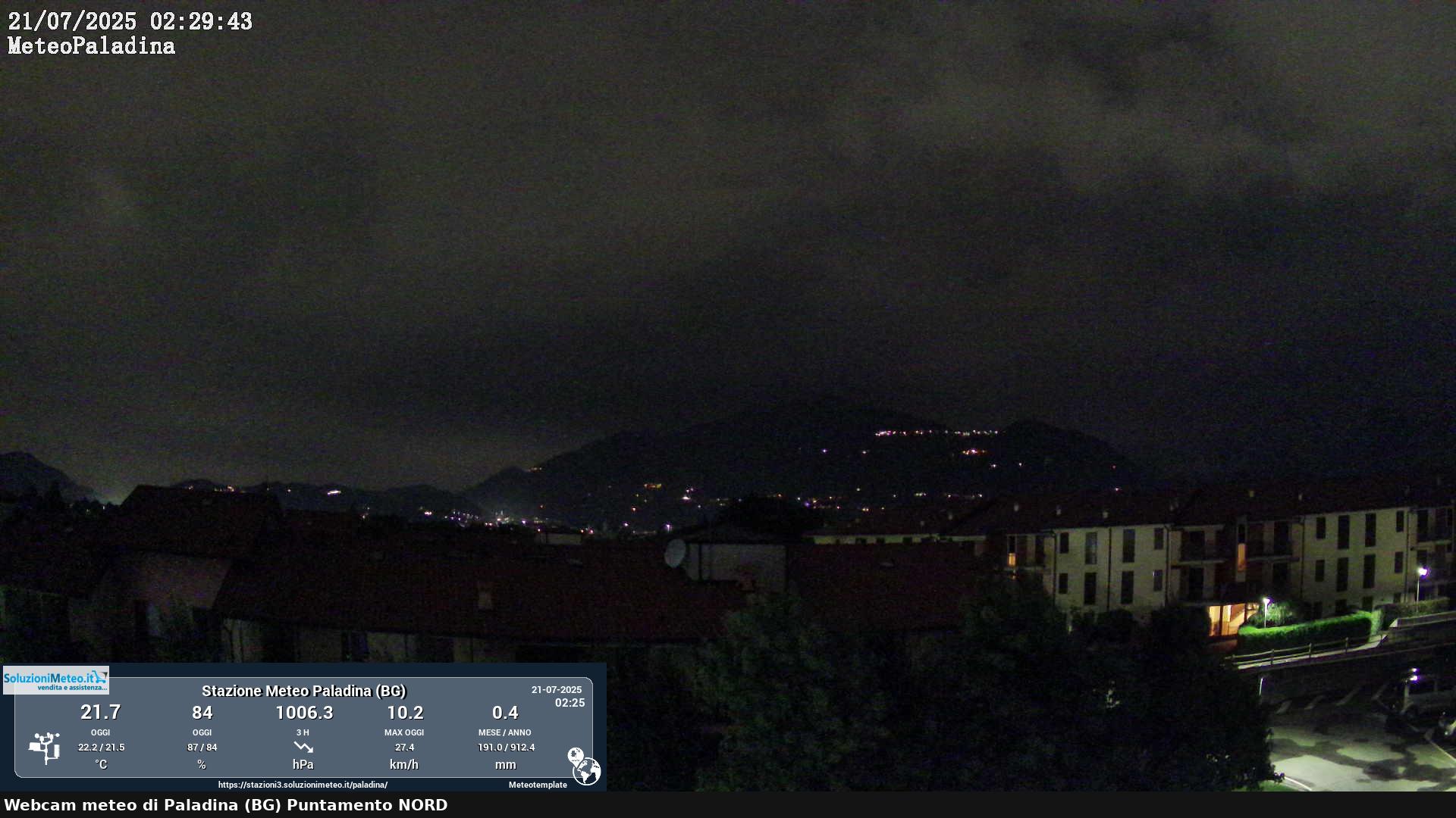 immagine della webcam nei dintorni di Orio al Serio: webcam Paladina