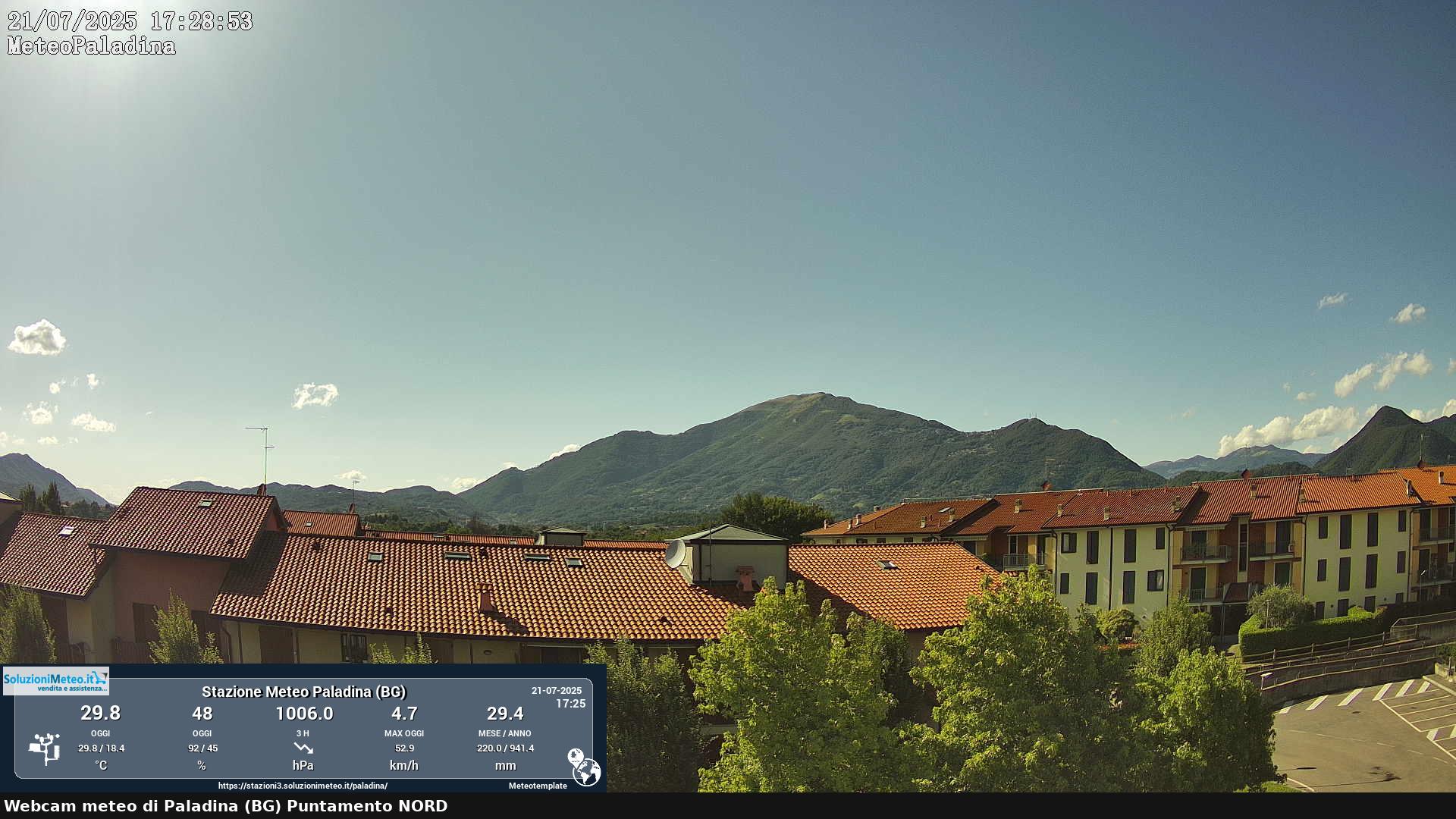 immagine della webcam nei dintorni di Cividate al Piano: webcam Paladina