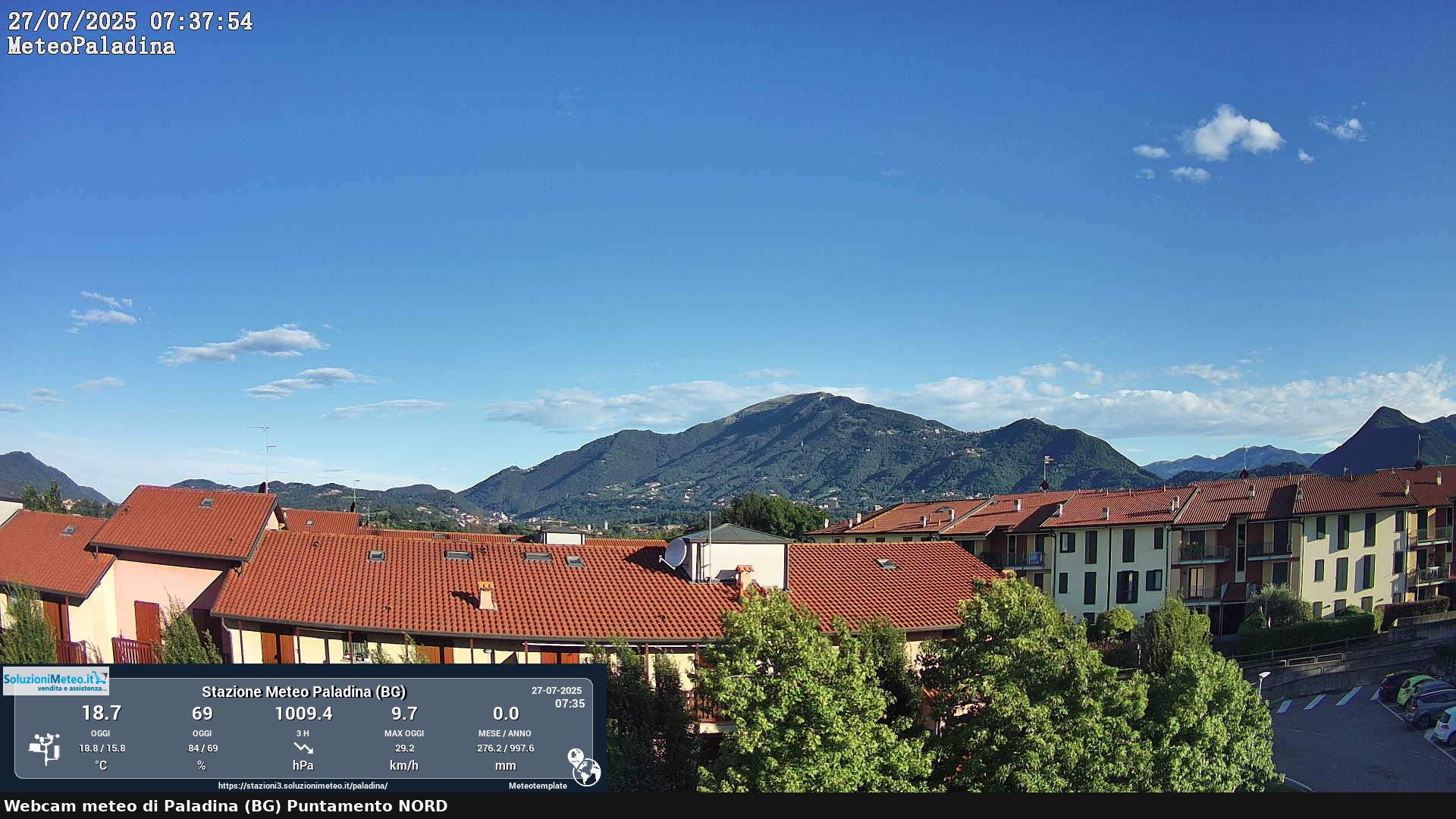 immagine della webcam nei dintorni di Bergamo: webcam Paladina
