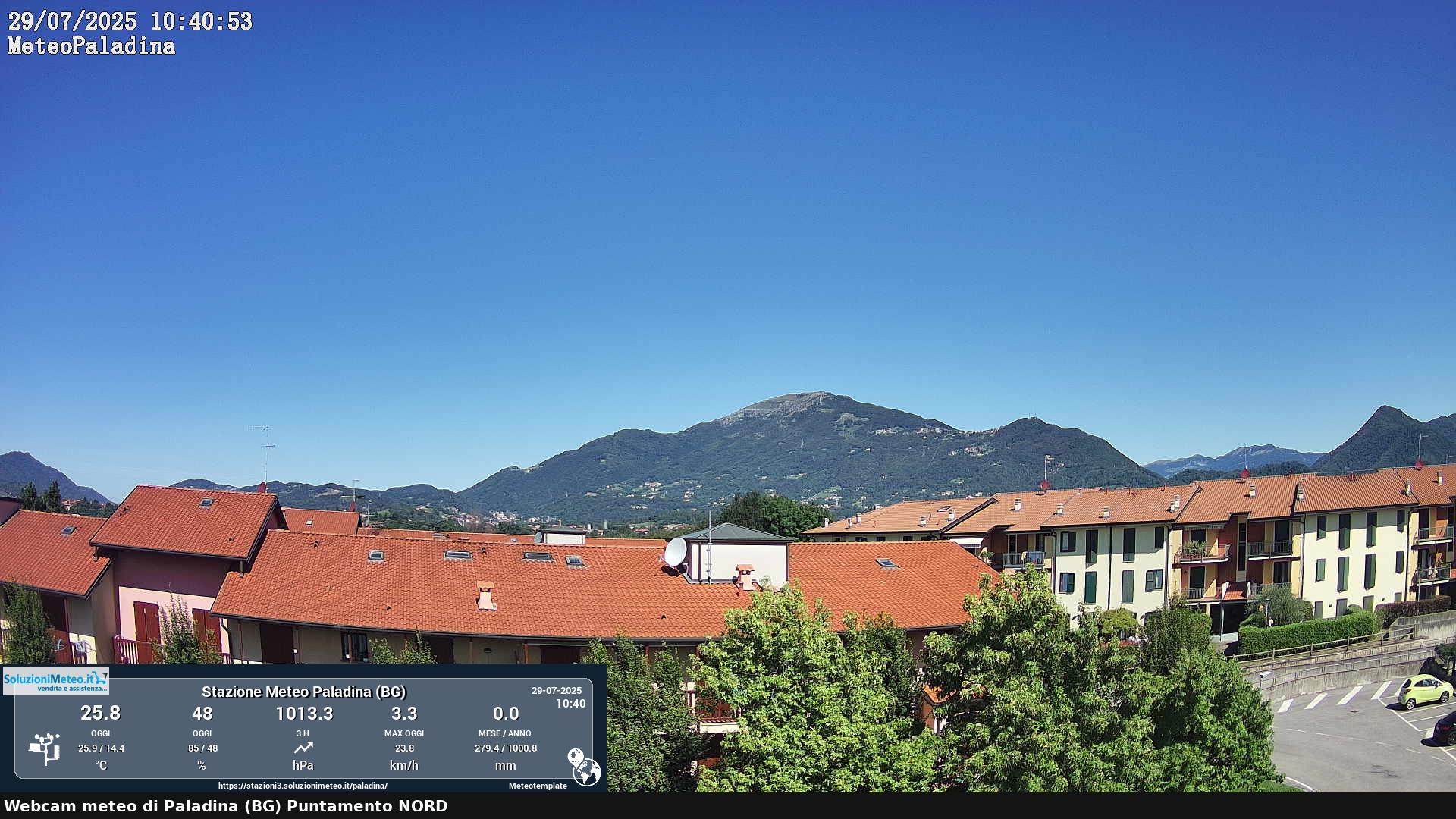 immagine della webcam nei dintorni di Albino: webcam Paladina