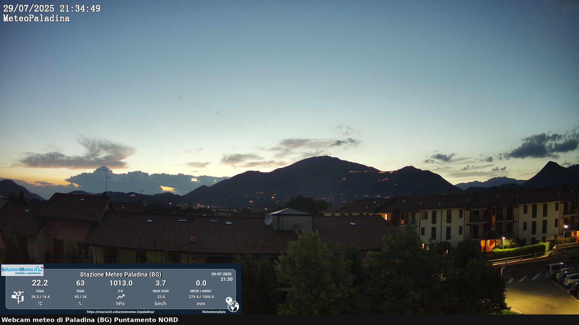 immagine della webcam nei dintorni di Ponte San Pietro: webcam Paladina
