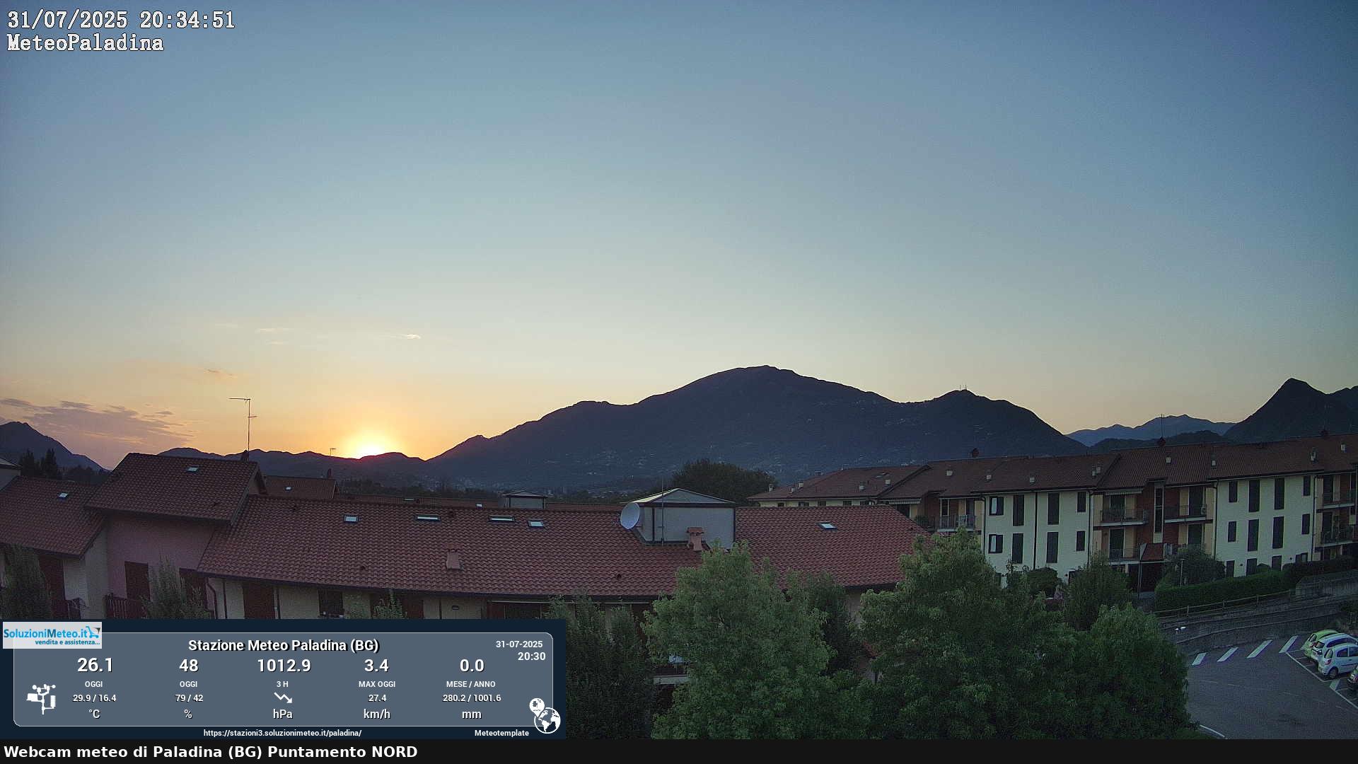 immagine della webcam nei dintorni di Osio Sotto: webcam Paladina
