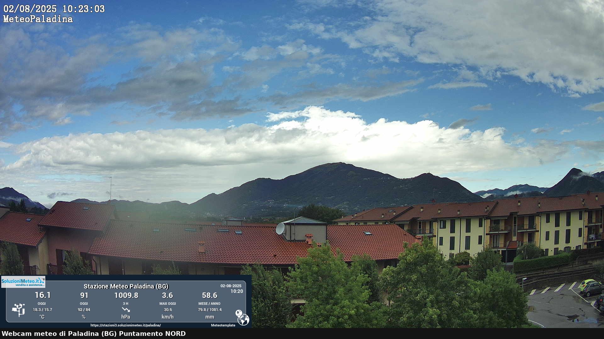 immagine della webcam nei dintorni di Valbrembo: webcam Paladina