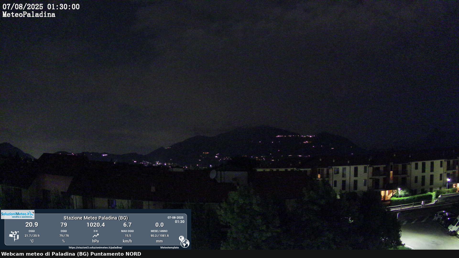 immagine della webcam nei dintorni di San Pellegrino Terme: webcam Paladina