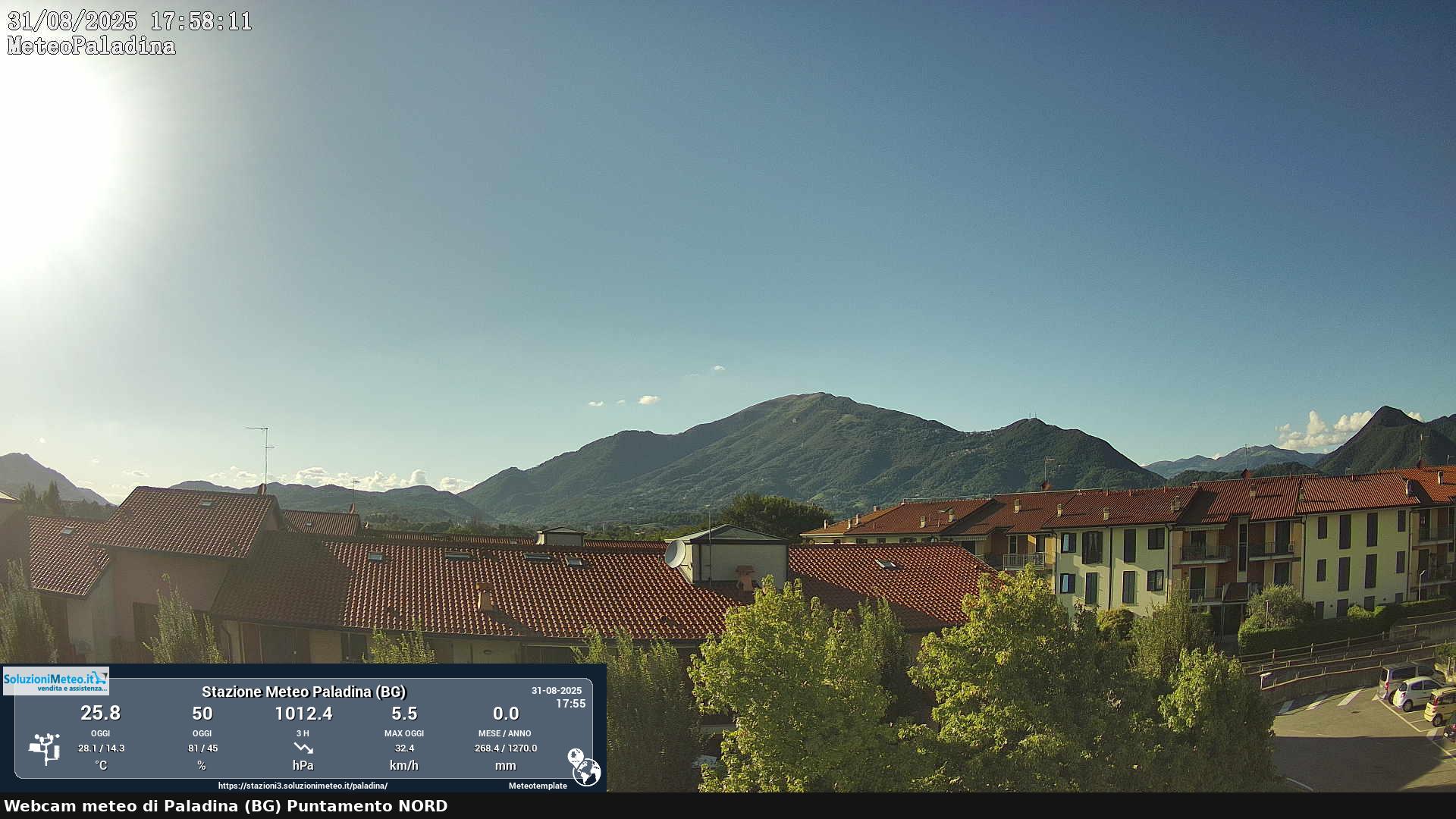 immagine della webcam nei dintorni di Ponte San Pietro: webcam Paladina