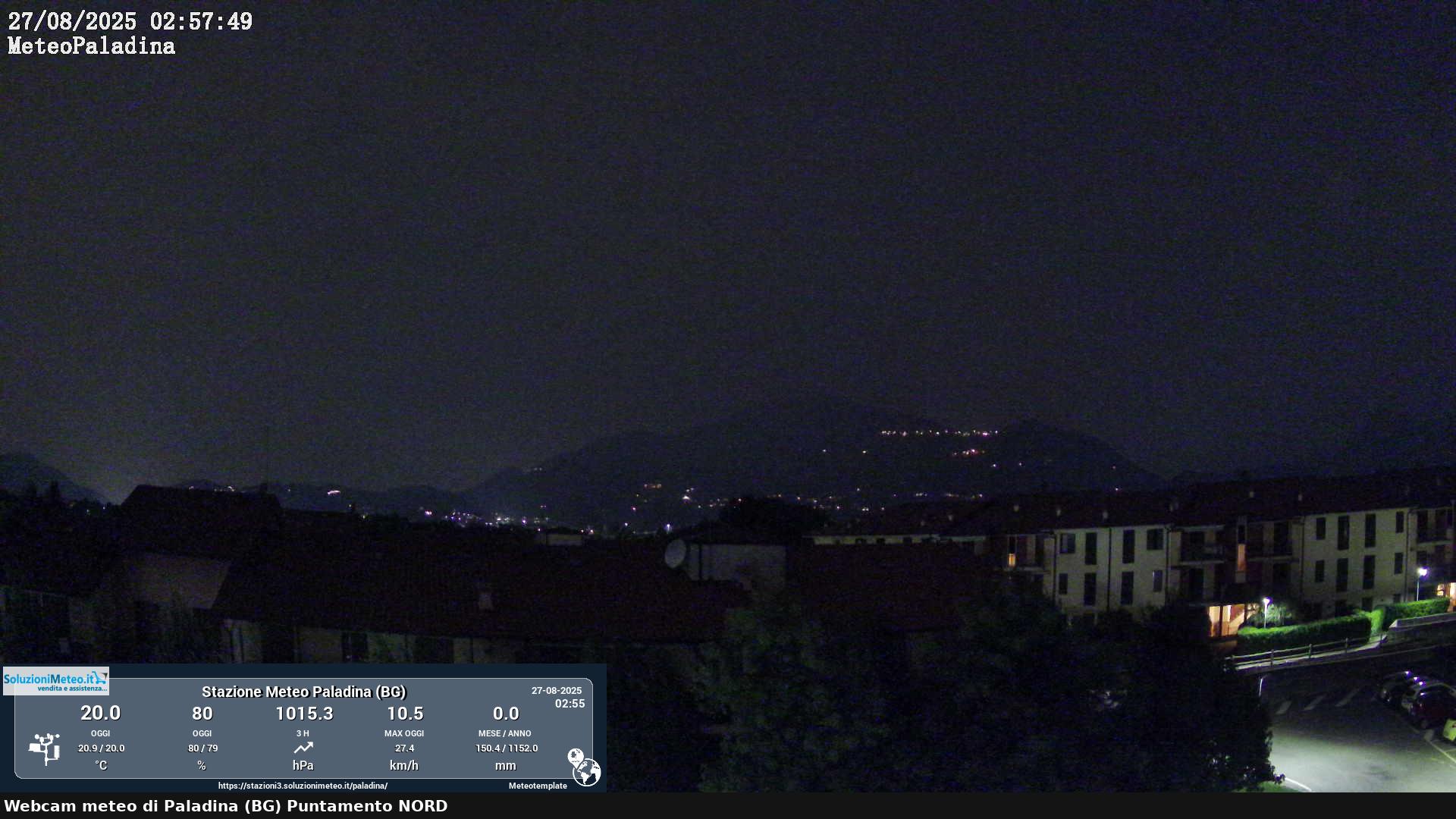 immagine della webcam nei dintorni di Bergamo: webcam Paladina