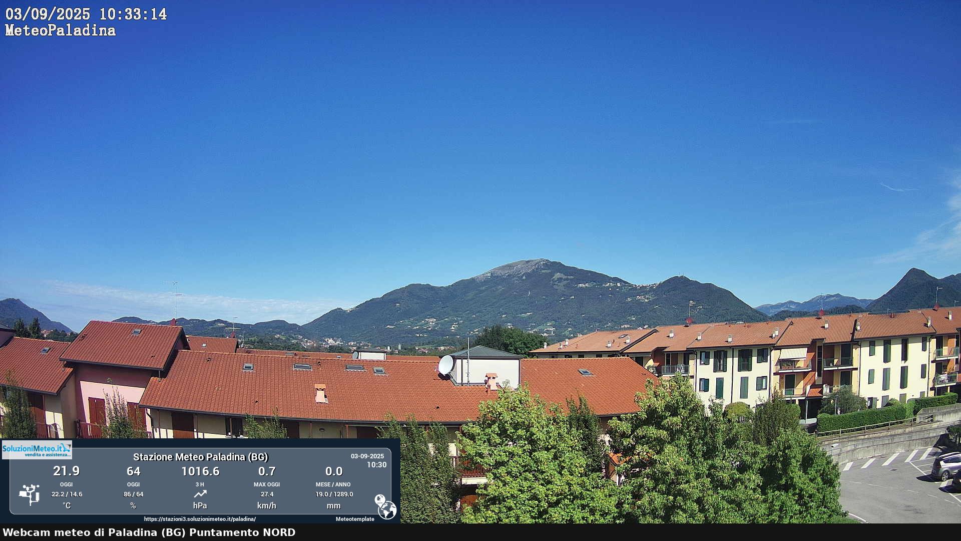 immagine della webcam nei dintorni di San Giovanni Bianco: webcam Paladina