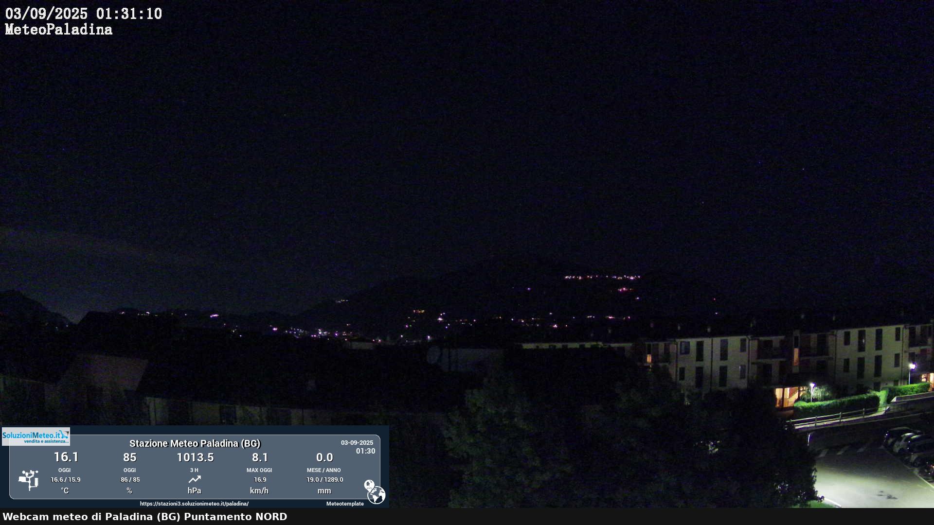 immagine della webcam nei dintorni di Bergamo Città Alta: webcam Paladina