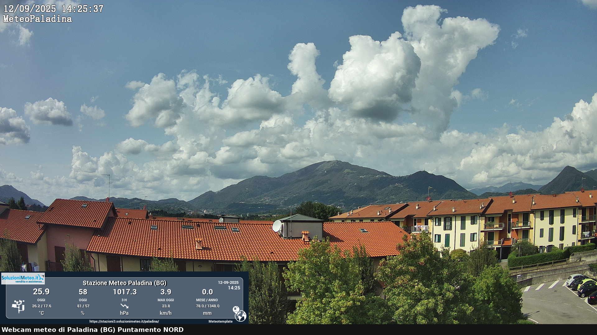 immagine della webcam nei dintorni di San Pellegrino Terme: webcam Paladina