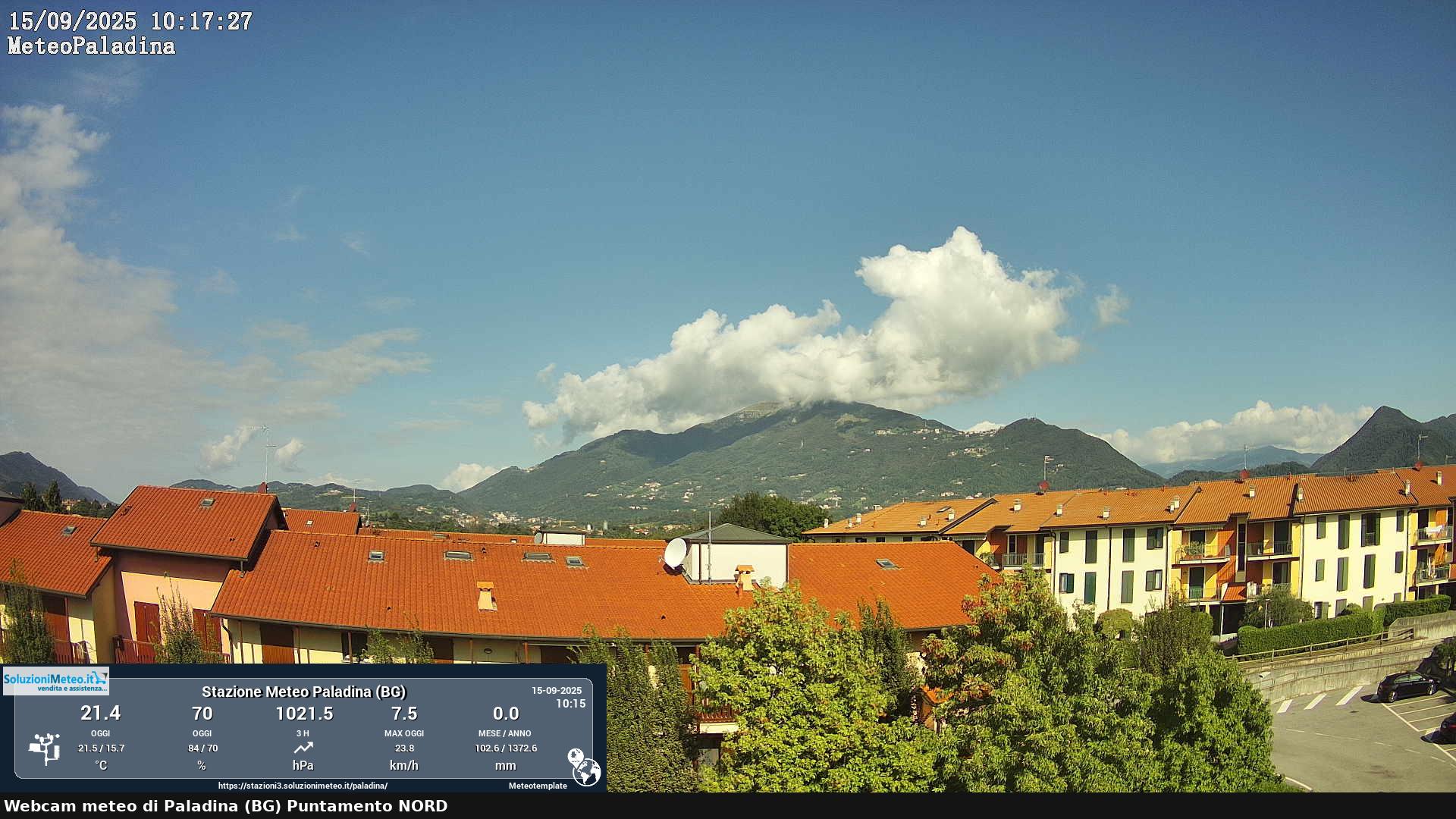 immagine della webcam nei dintorni di Monte Marenzo: webcam Paladina