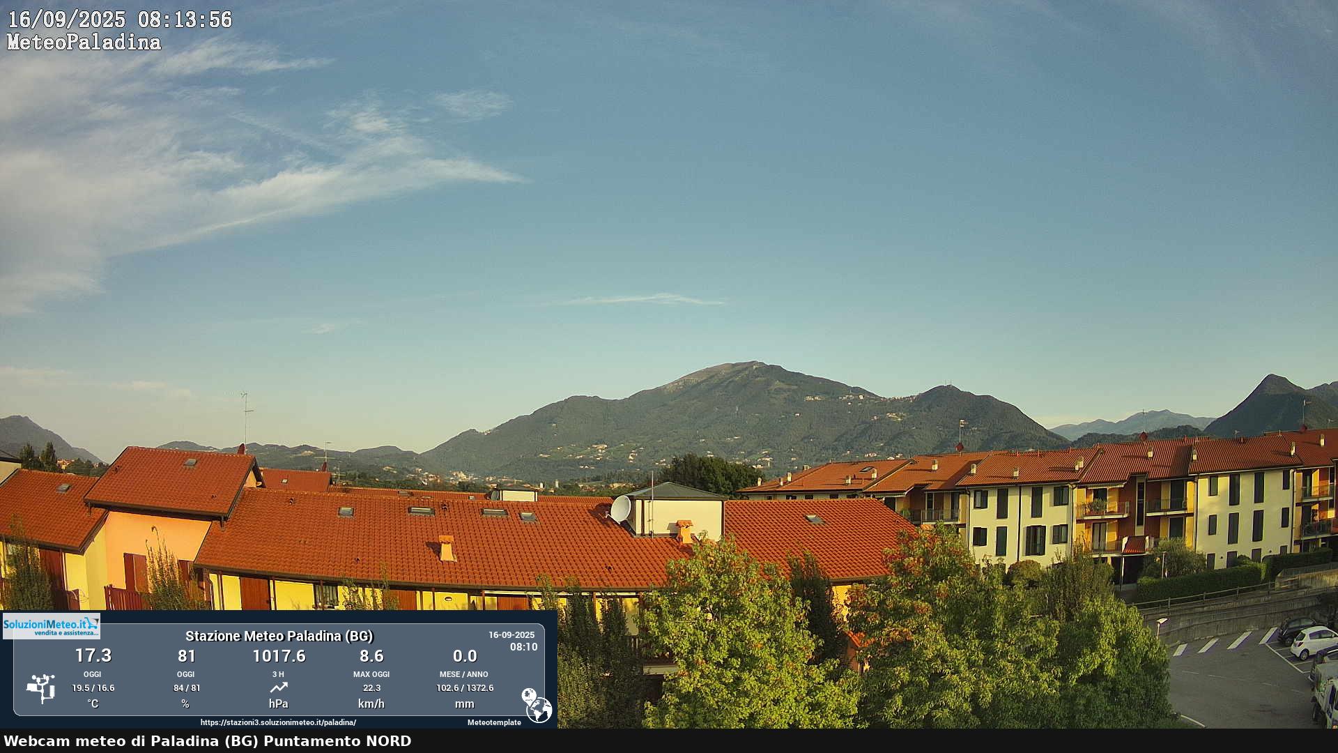 immagine della webcam nei dintorni di Zogno: webcam Paladina