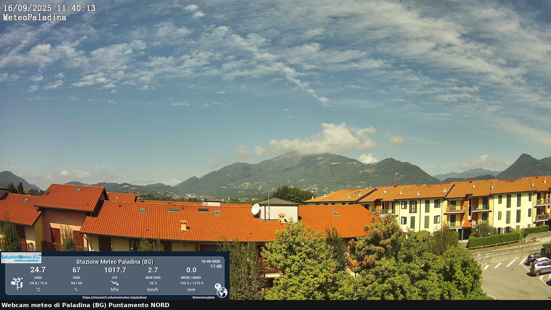immagine della webcam nei dintorni di Albino: webcam Paladina