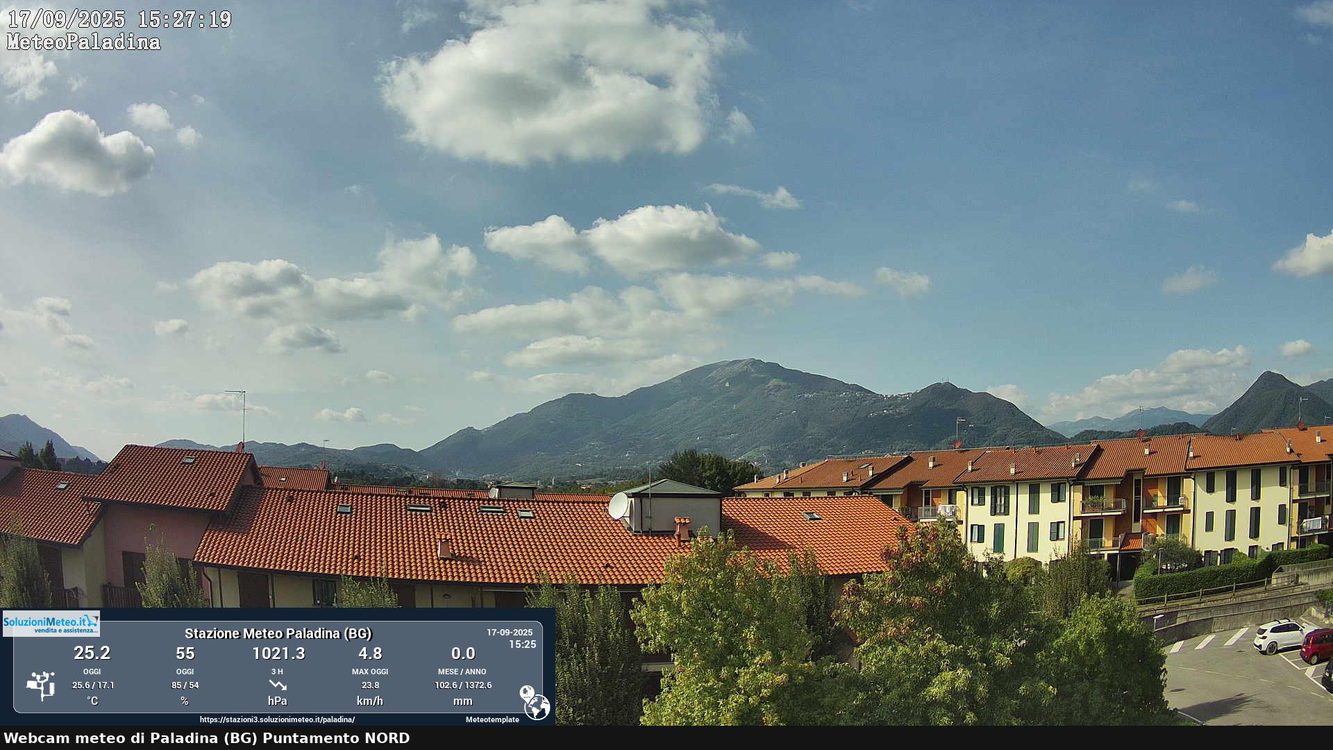 immagine della webcam nei dintorni di Bergamo: webcam Paladina