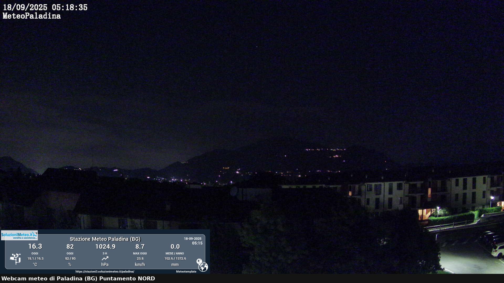 immagine della webcam nei dintorni di Monte Marenzo: webcam Paladina