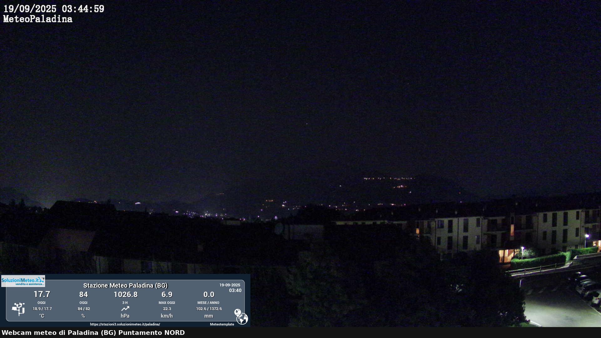 immagine della webcam nei dintorni di Bergamo Città Alta: webcam Paladina