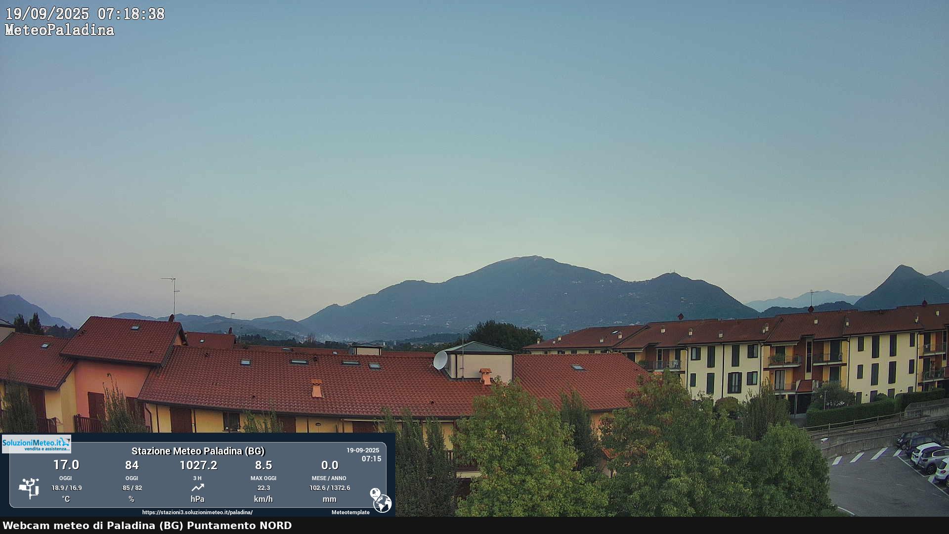 immagine della webcam nei dintorni di Bergamo Città Alta: webcam Paladina