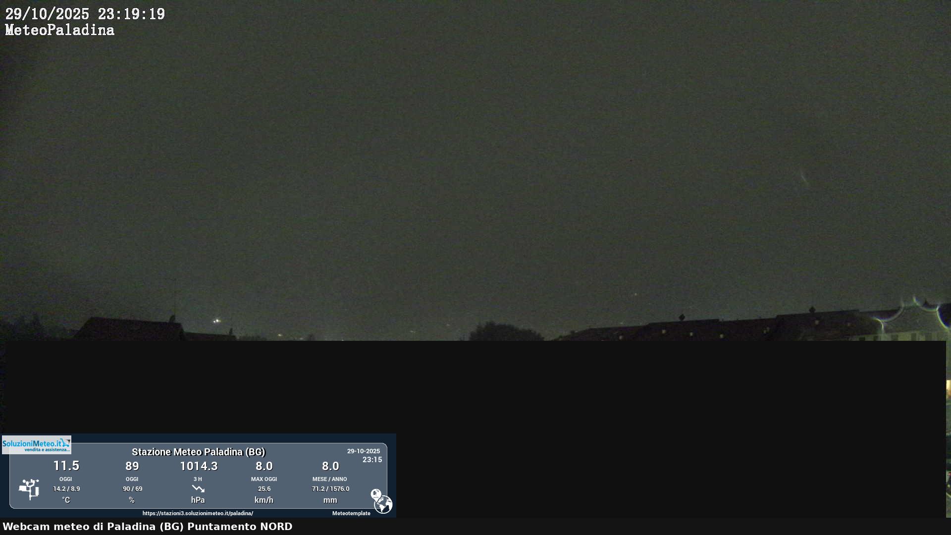 immagine della webcam nei dintorni di Osio Sotto: webcam Paladina