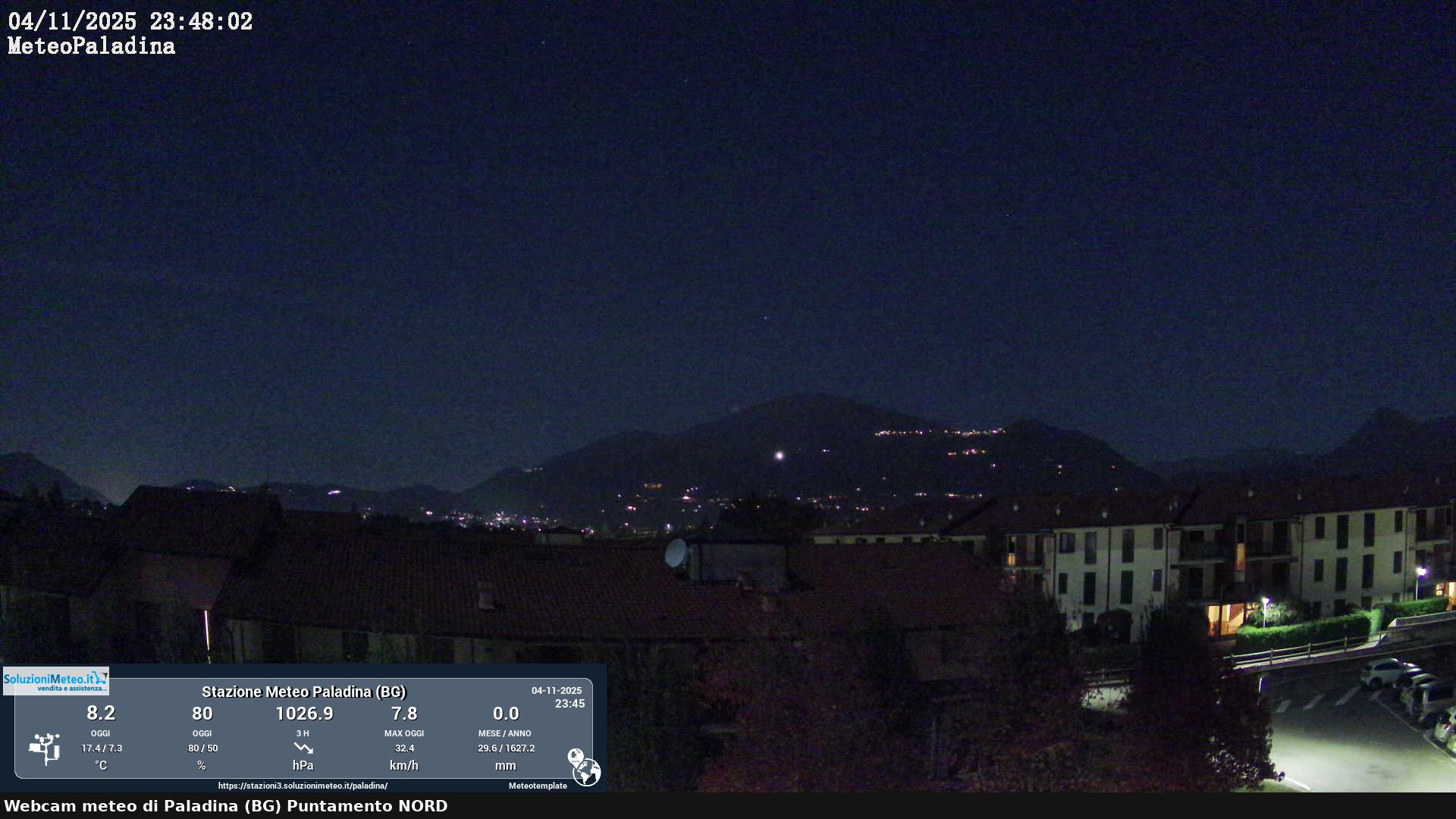 immagine della webcam nei dintorni di Cividate al Piano: webcam Paladina