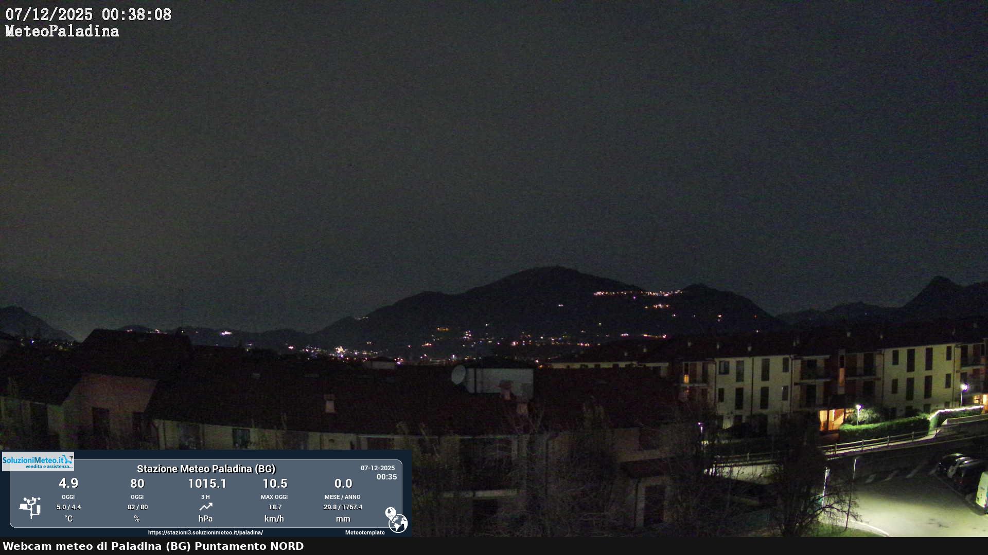 immagine della webcam nei dintorni di Cividate al Piano: webcam Paladina
