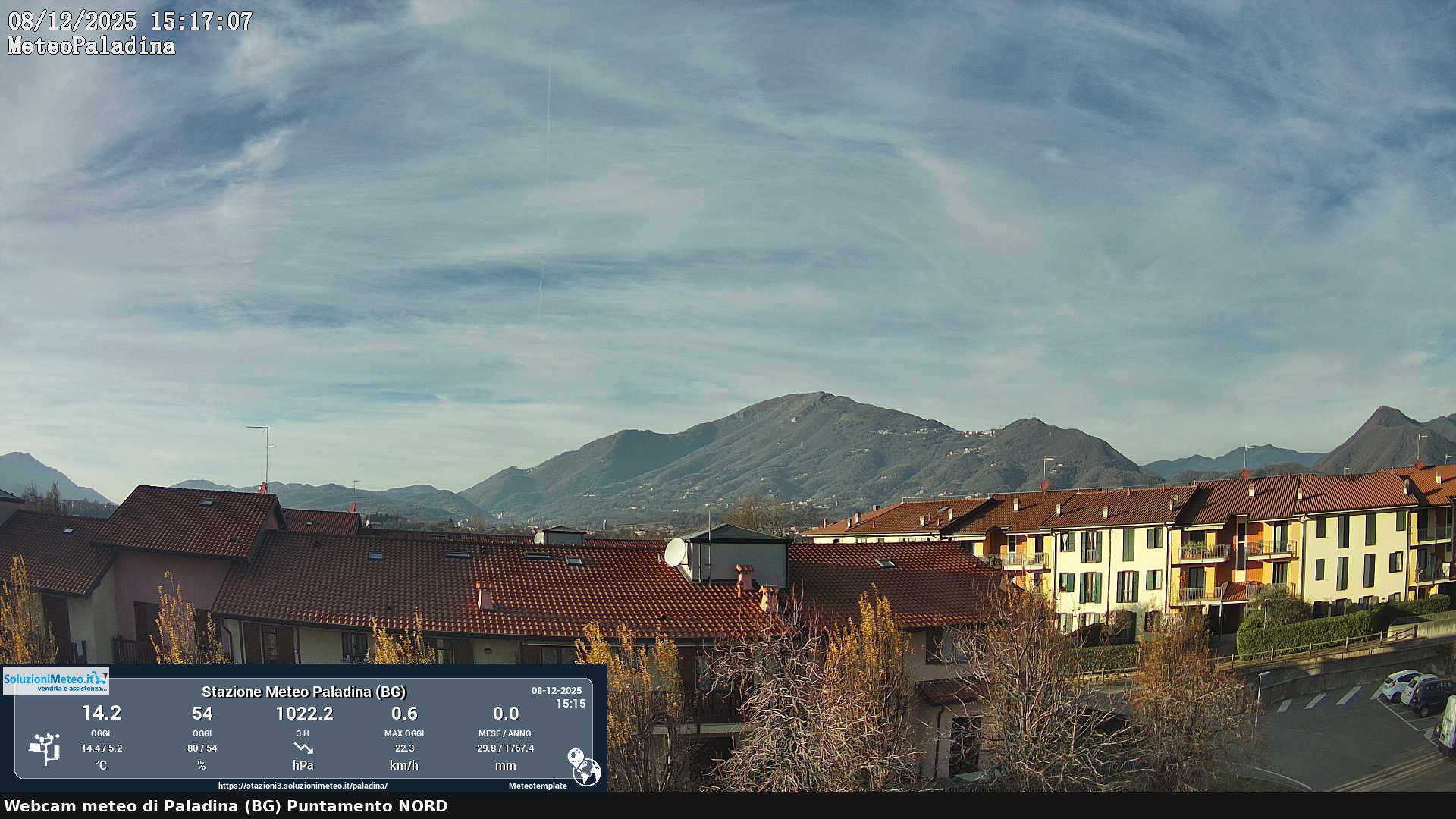 immagine della webcam nei dintorni di Almenno San Salvatore: webcam Paladina