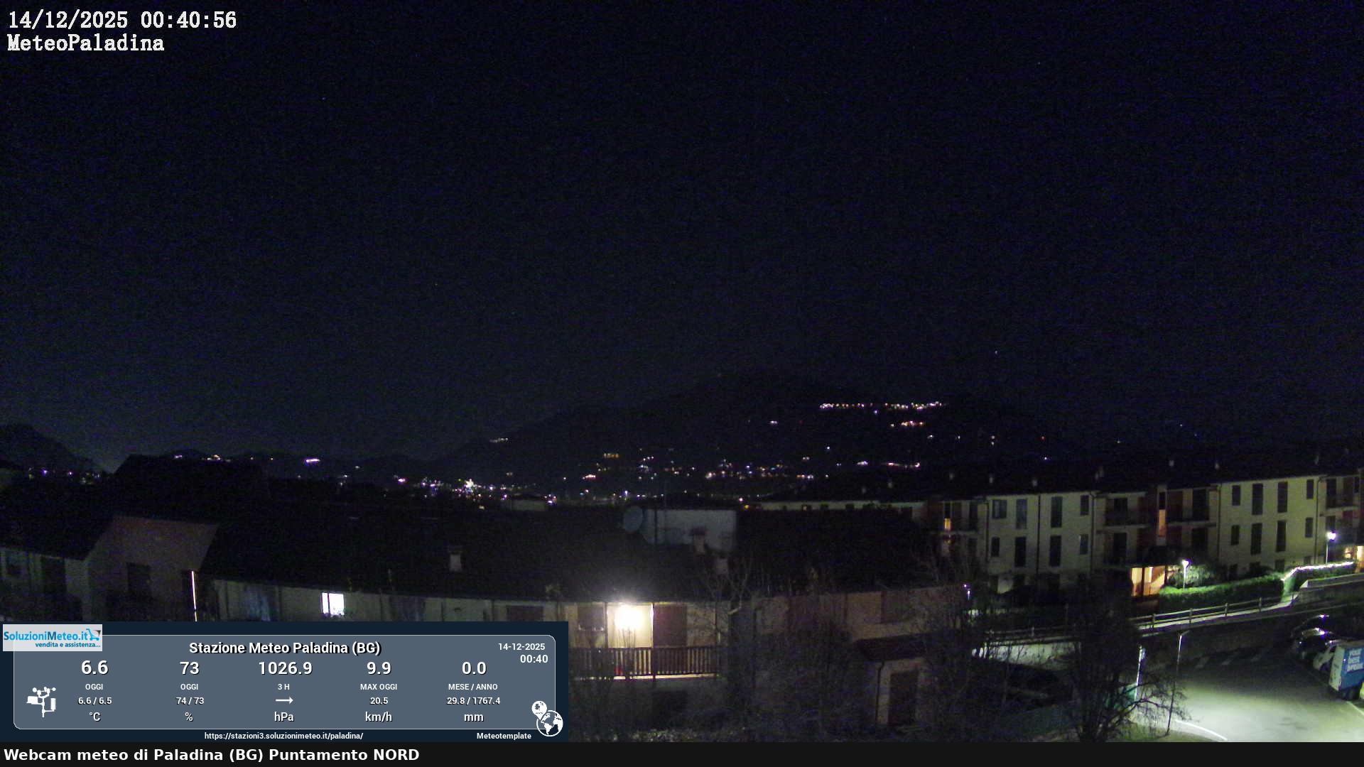 immagine della webcam nei dintorni di Osio Sotto: webcam Paladina