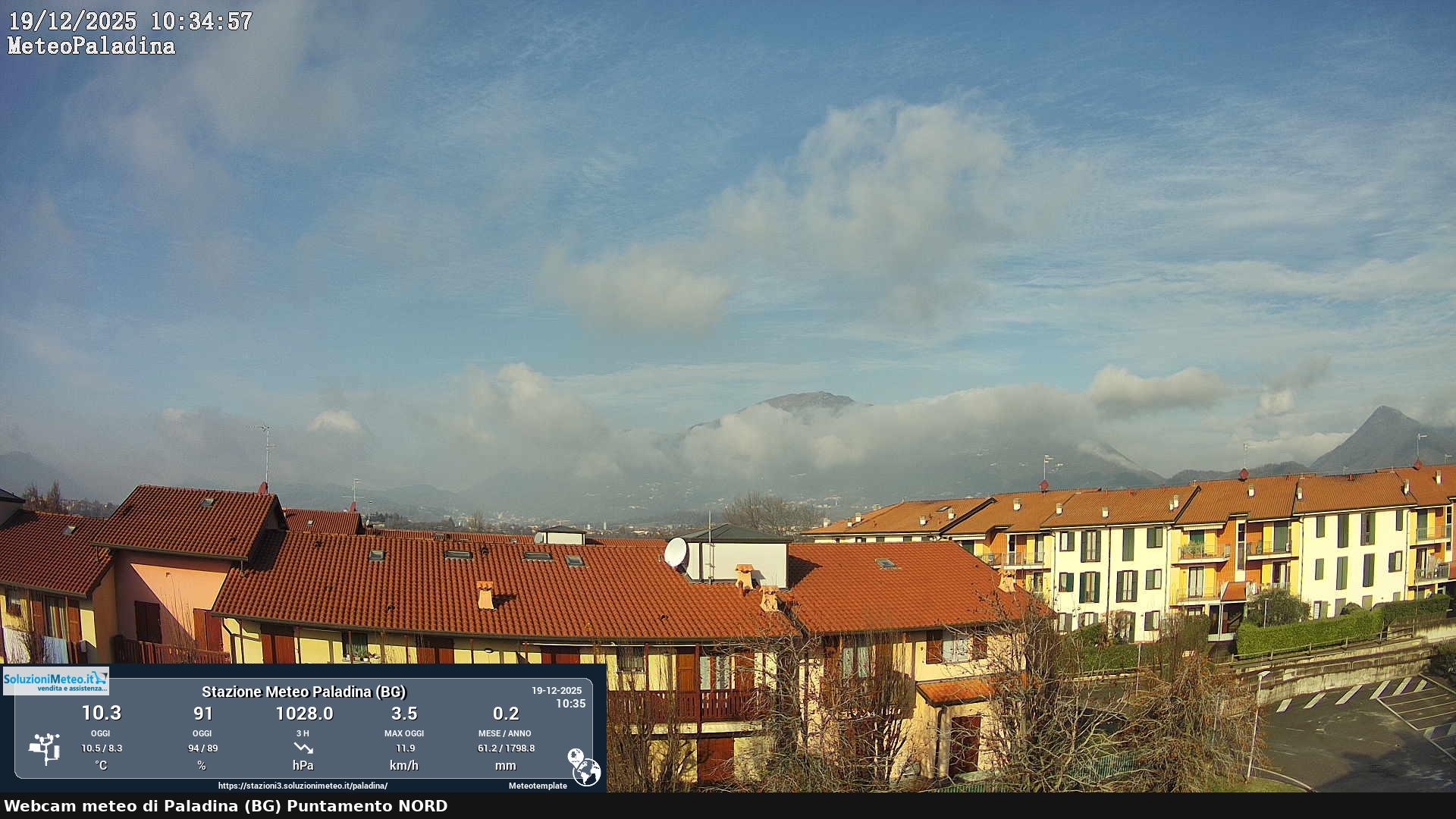 immagine della webcam nei dintorni di Almenno San Salvatore: webcam Paladina