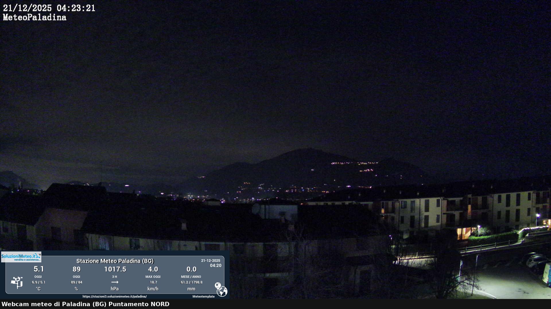 immagine della webcam nei dintorni di San Pellegrino Terme: webcam Paladina