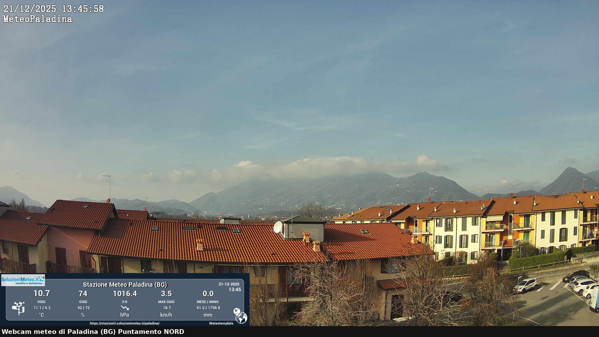 immagine della webcam nei dintorni di Ponte San Pietro: webcam Paladina