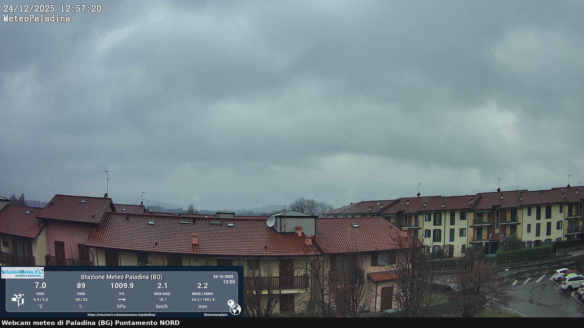 immagine della webcam nei dintorni di Zogno: webcam Paladina